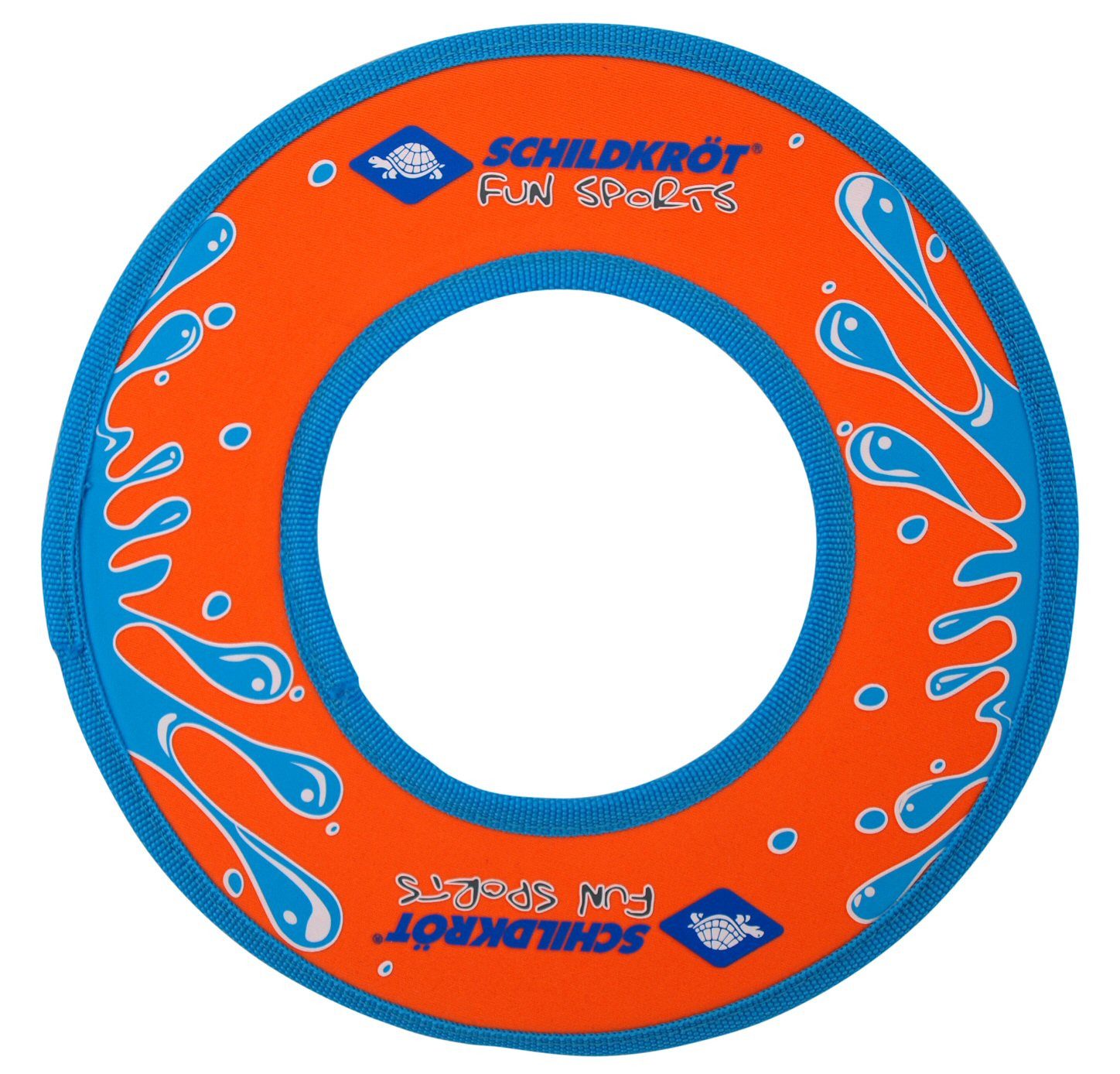 Schildkröt Wurfscheibe Neoprene Ring orange/blau