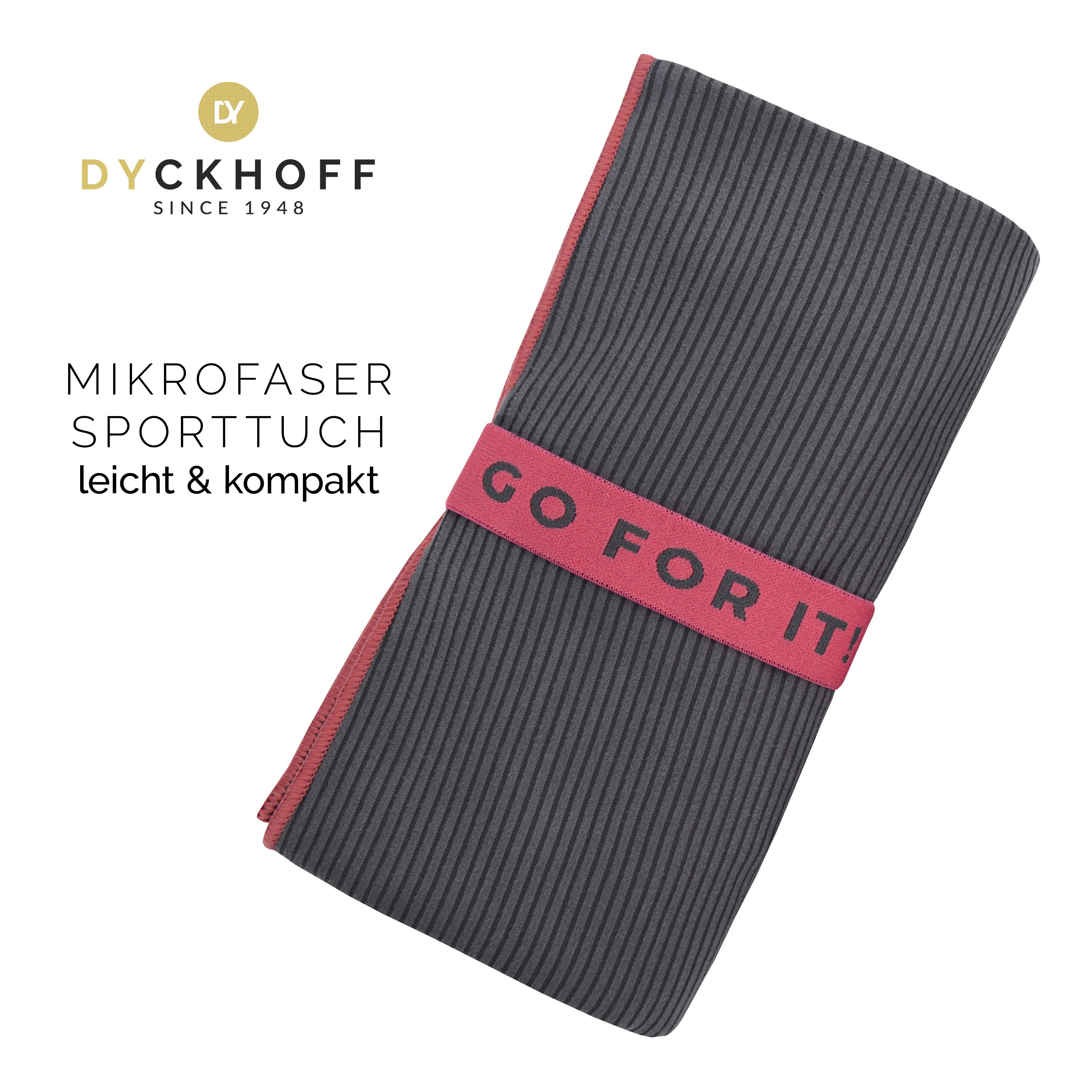 Dyckhoff Handtuch Mikrofaser Sporttuch Struktur, Microfaser (1-St), Mit Überstülpkapuze, Schnelltrocknend, Leicht, Reißverschlusstasche – Bild 2 von 5