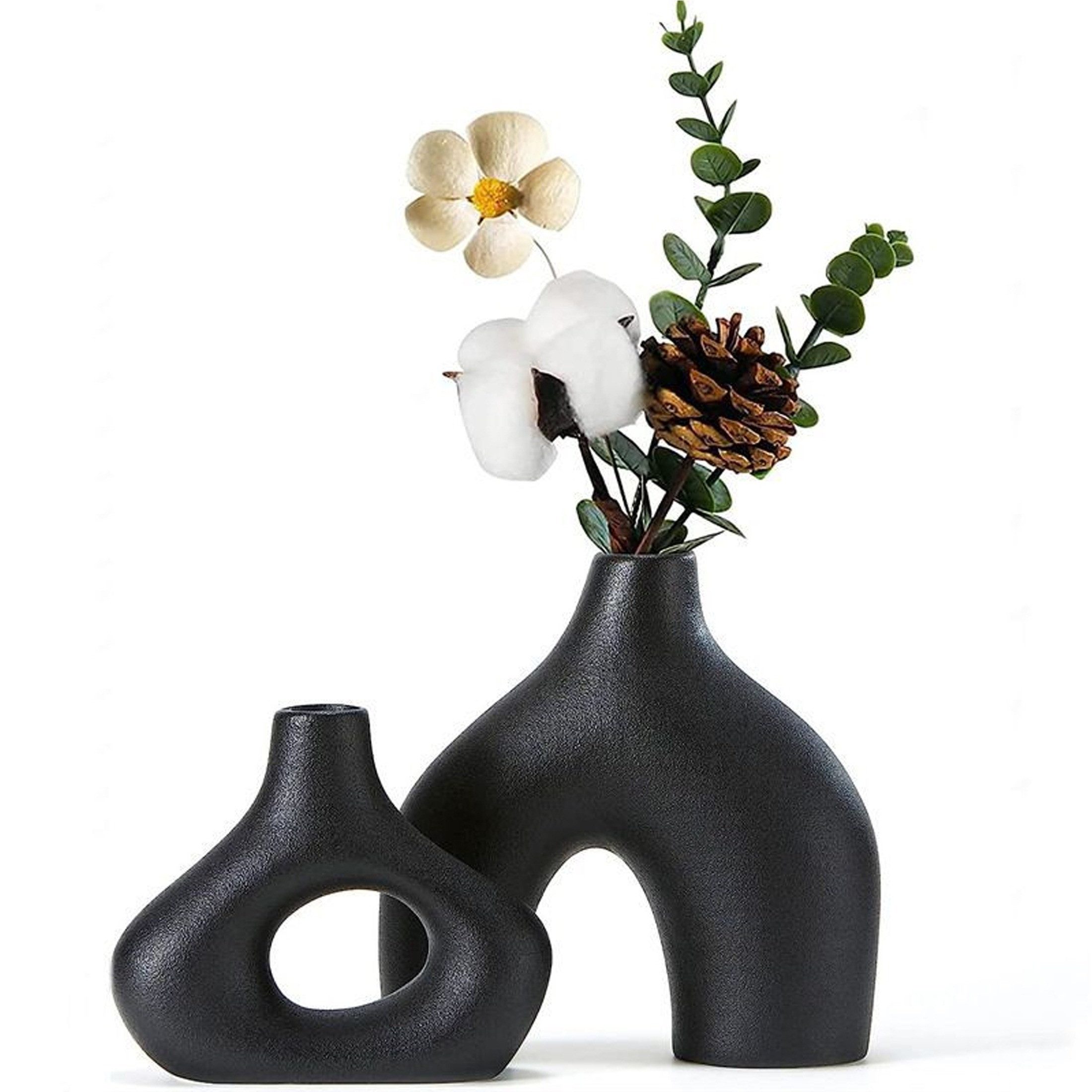 YINDN Dekovase Keramik Vase, 2er Pampasgras günstig online kaufen