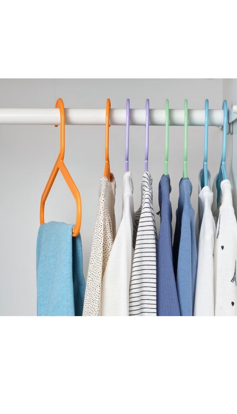 IKEA Kleiderbügel IKEA BAGIS Kinderkleiderbügel Bunt Kunststoff, (16-tlg)
