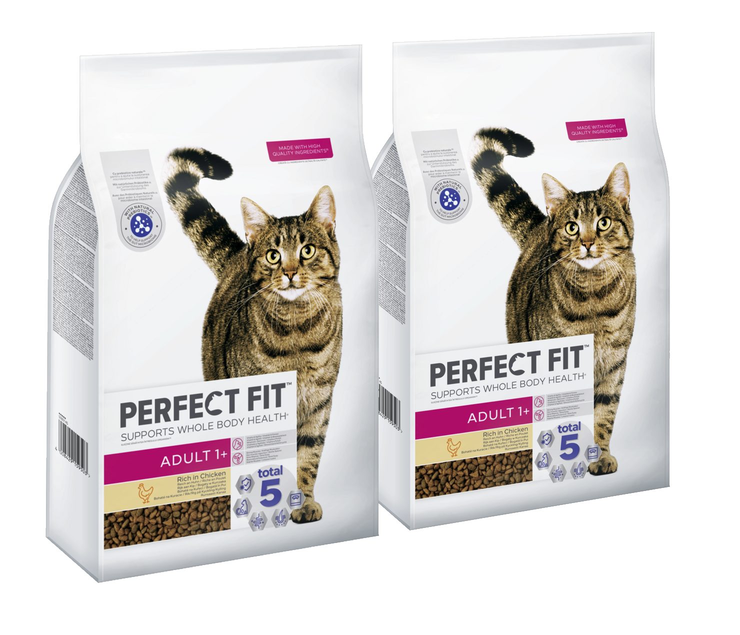 Perfect Fit PERFECT FIT™ Katzenfutter Trockenfutter Adult mit Huhn 2 x 7 kg, Trockenfutter für: Katze