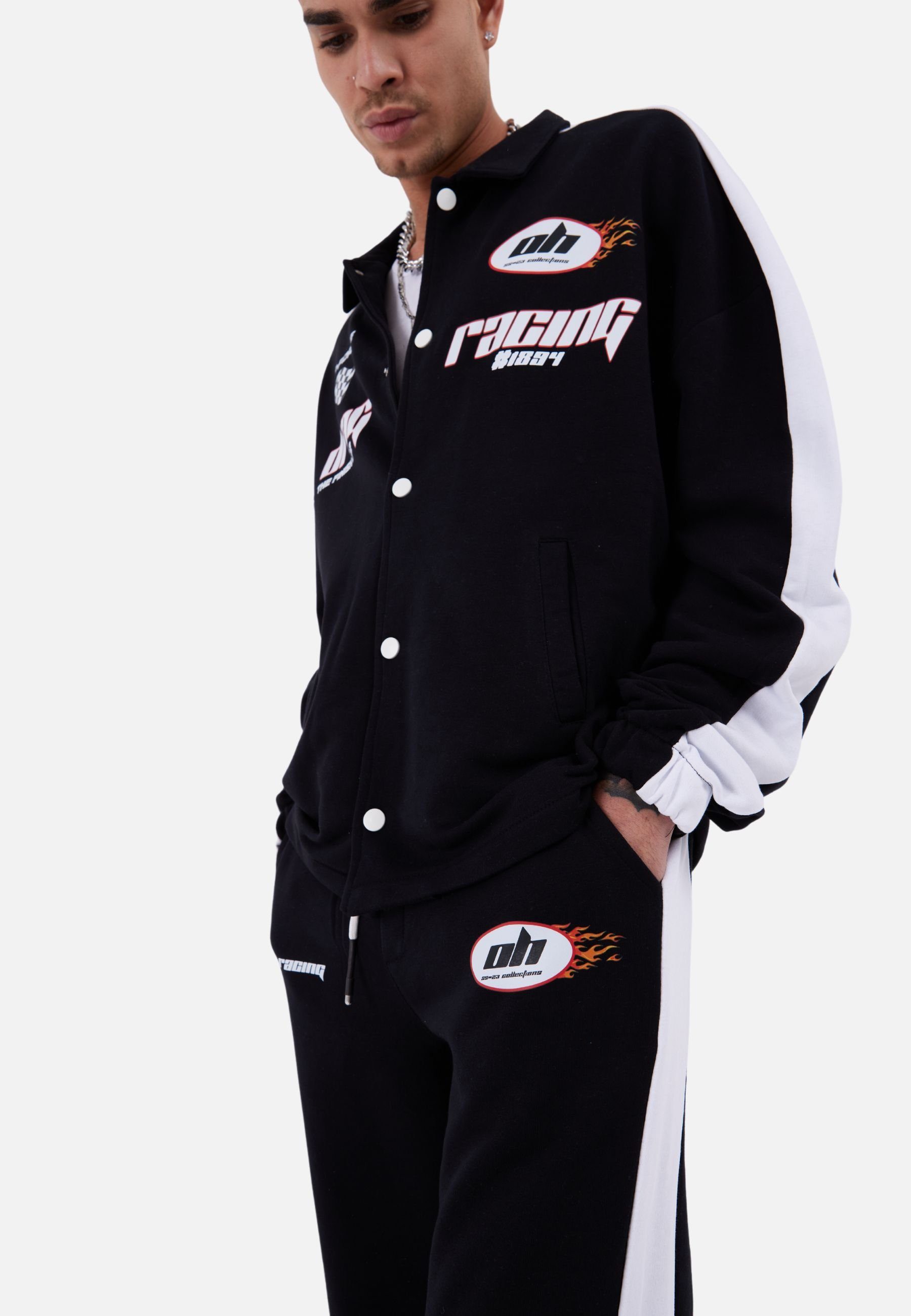 OSSY HOMER Trainingsanzug Set Drag Racing Freizeit Unisex Oversize