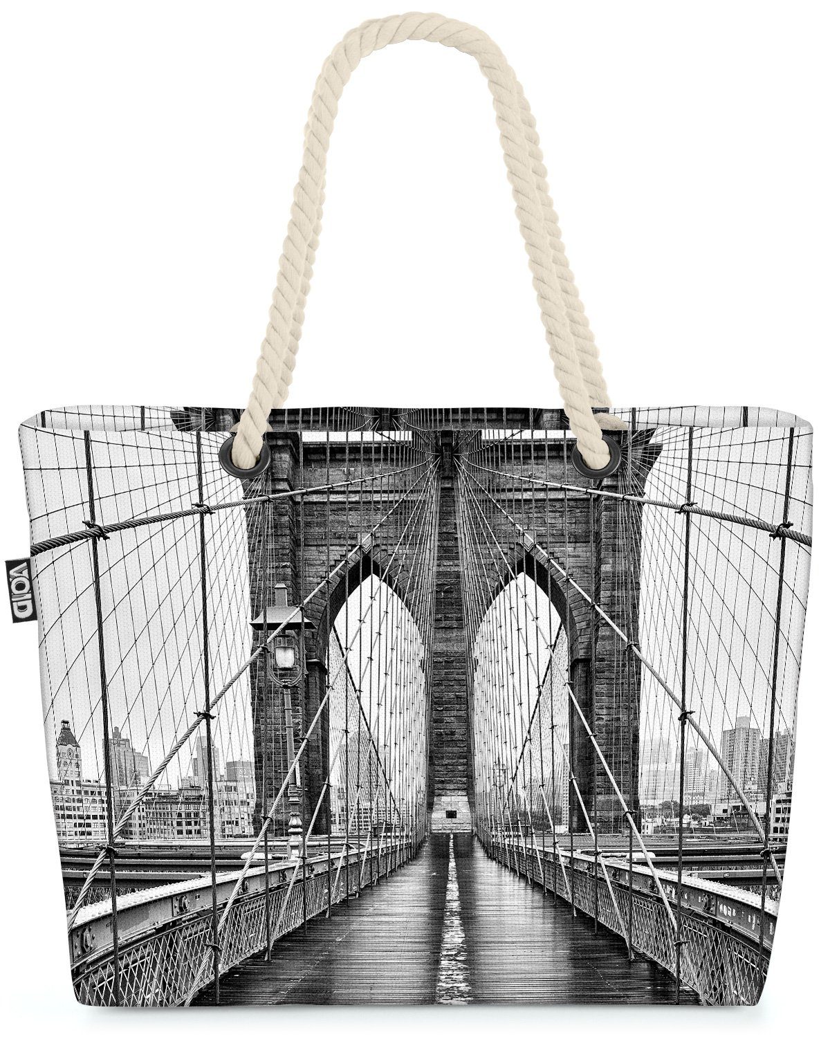 VOID Strandtasche (1-tlg), Brooklyn Bridge New York City Brücke brooklyn brücke york neu stadt u