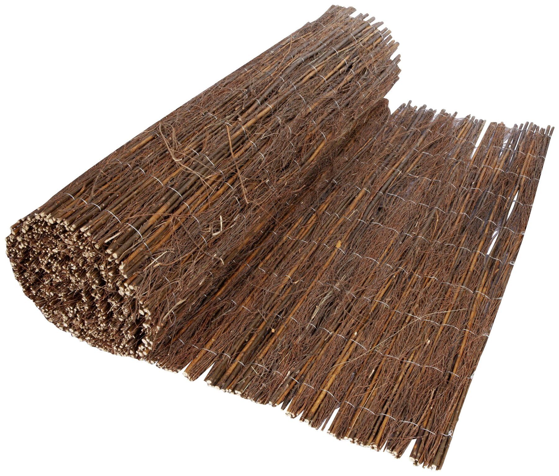 Windhager Sichtschutzzaunmatten, naturbelassenes Heidekraut, L: 3 m