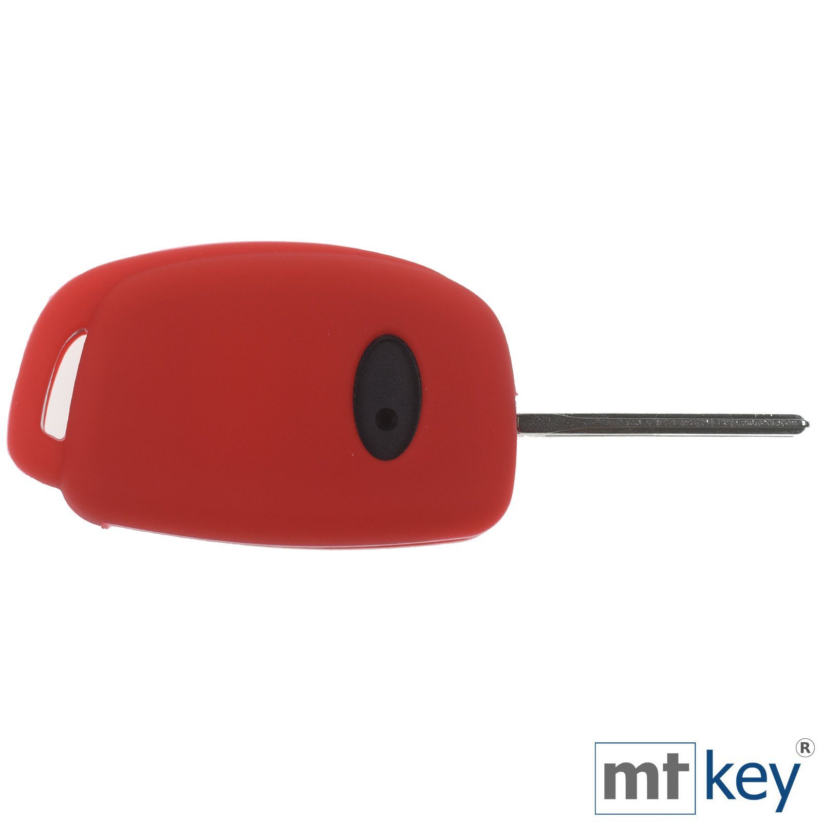 mt-key Schlüsseltasche Autoschlüssel Silikon für im Rot Accent ix35 Design Wabe Schutzhülle i20 ix25 Knopf i10 Tucson Schlüsselband, 3 Hyundai i40 mit Klappschlüssel