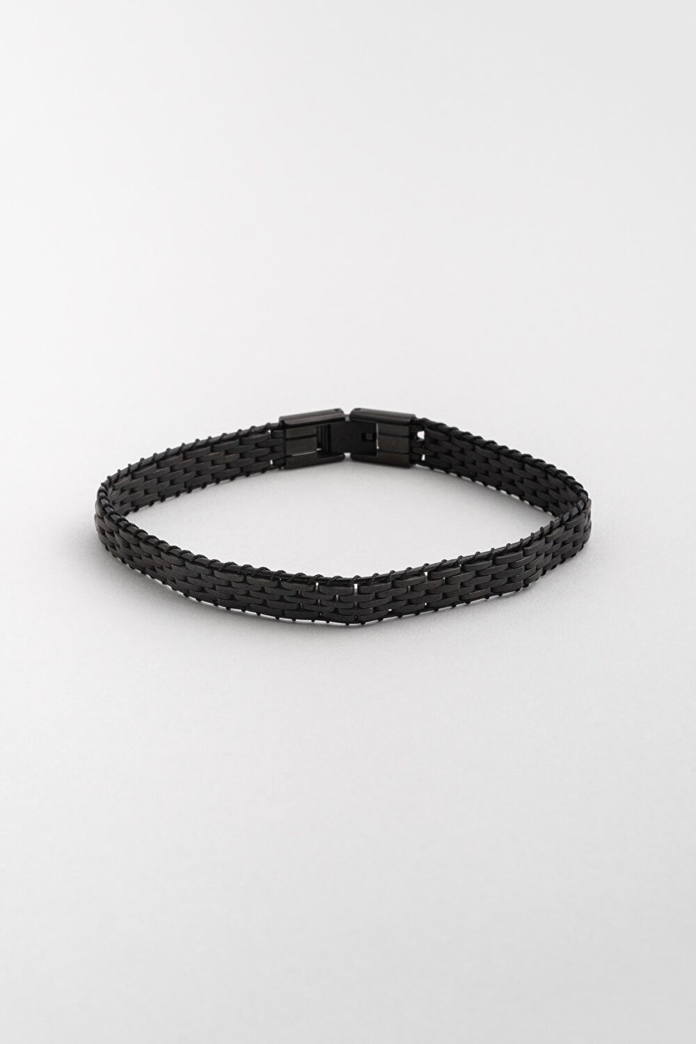 So CHIC... Armreif Schwarzes Hämatit 21cm Stahl Herrenarmband