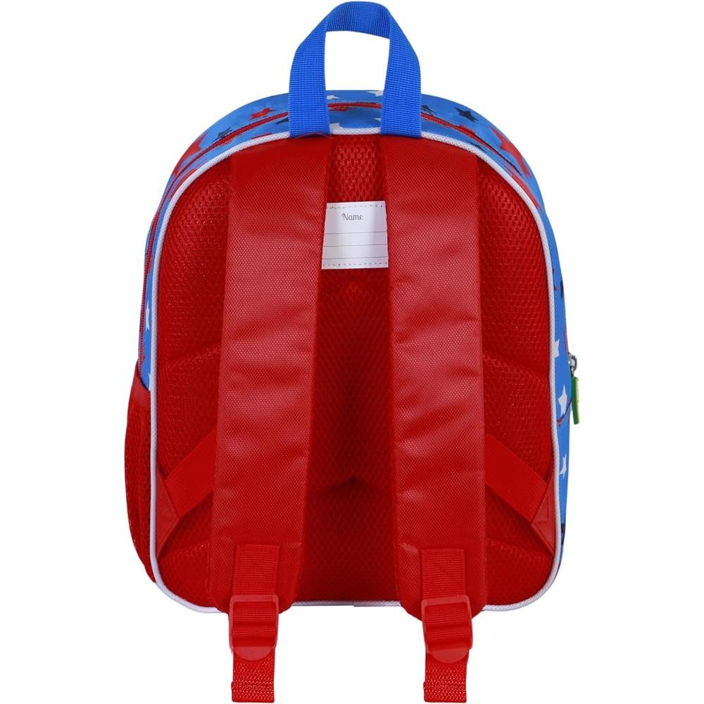Karactermania Kinderrucksack Supergrobi 3D kleiner Rucksack Kindertasche Kindergartenrucksack, Integriertes Namensschild, 3D Optik