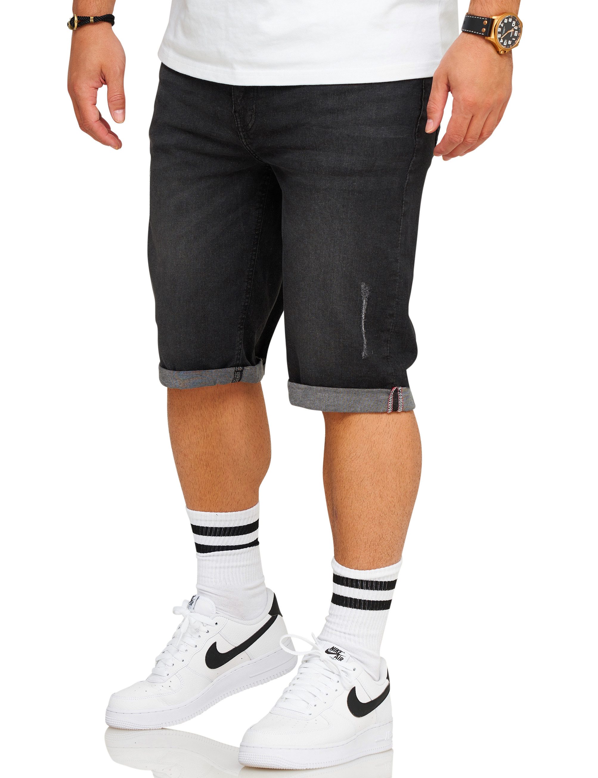 SOULSTAR Jeansshorts S2ALOJA Herren Kurze Hose Jeans Shorts Bermuda Stretch günstig online kaufen