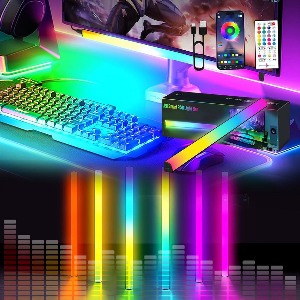 Sunicol LED-Streifen LED RGB Under Monitor Hintergrundbeleuchtung