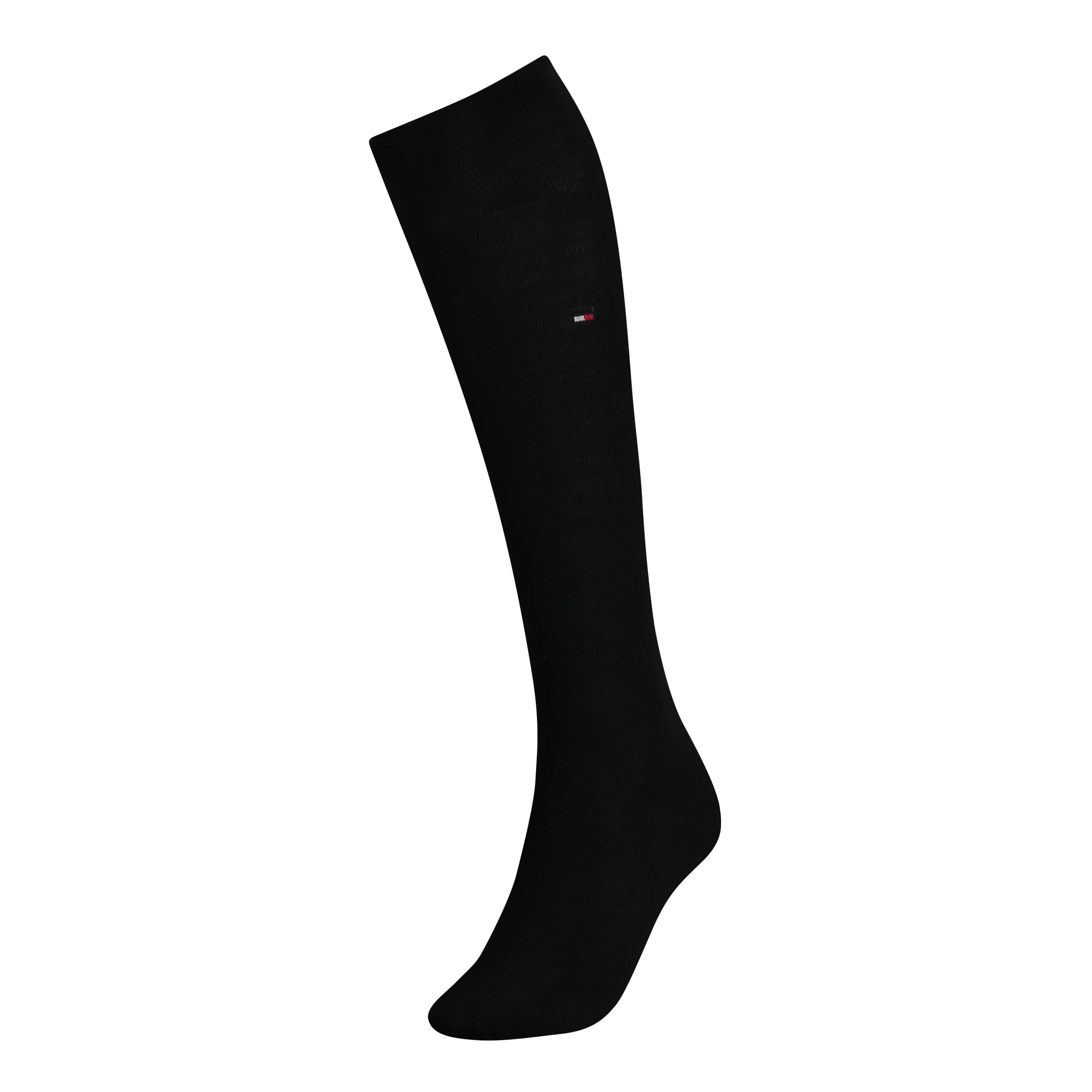 Tommy Hilfiger Kniestrümpfe TH WOMEN KNEEHIGH mit kleinem Flag-Label