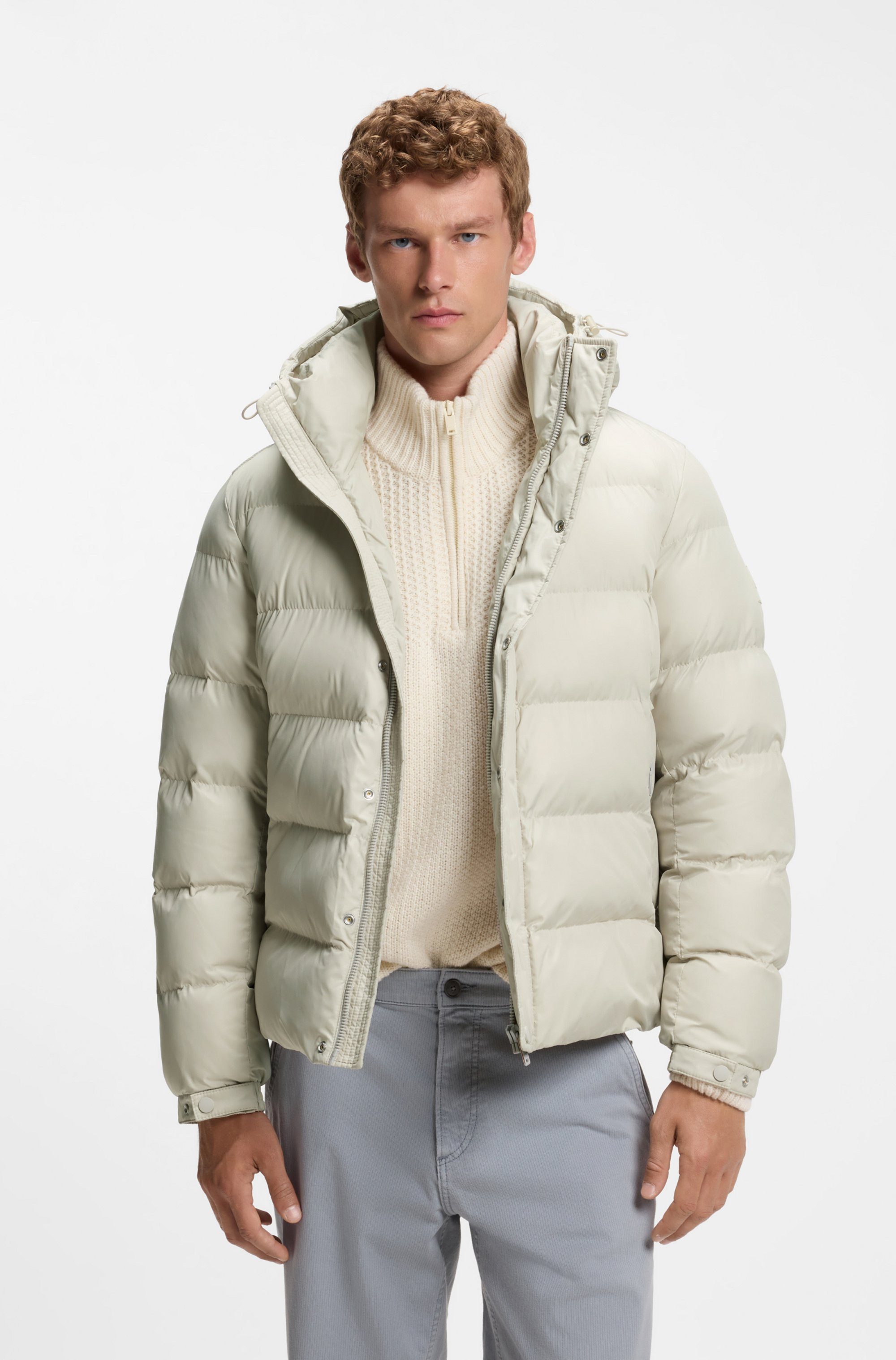 BOSS ORANGE Steppjacke Omaris1 mit gefüttertem Kragen, Regular Fit