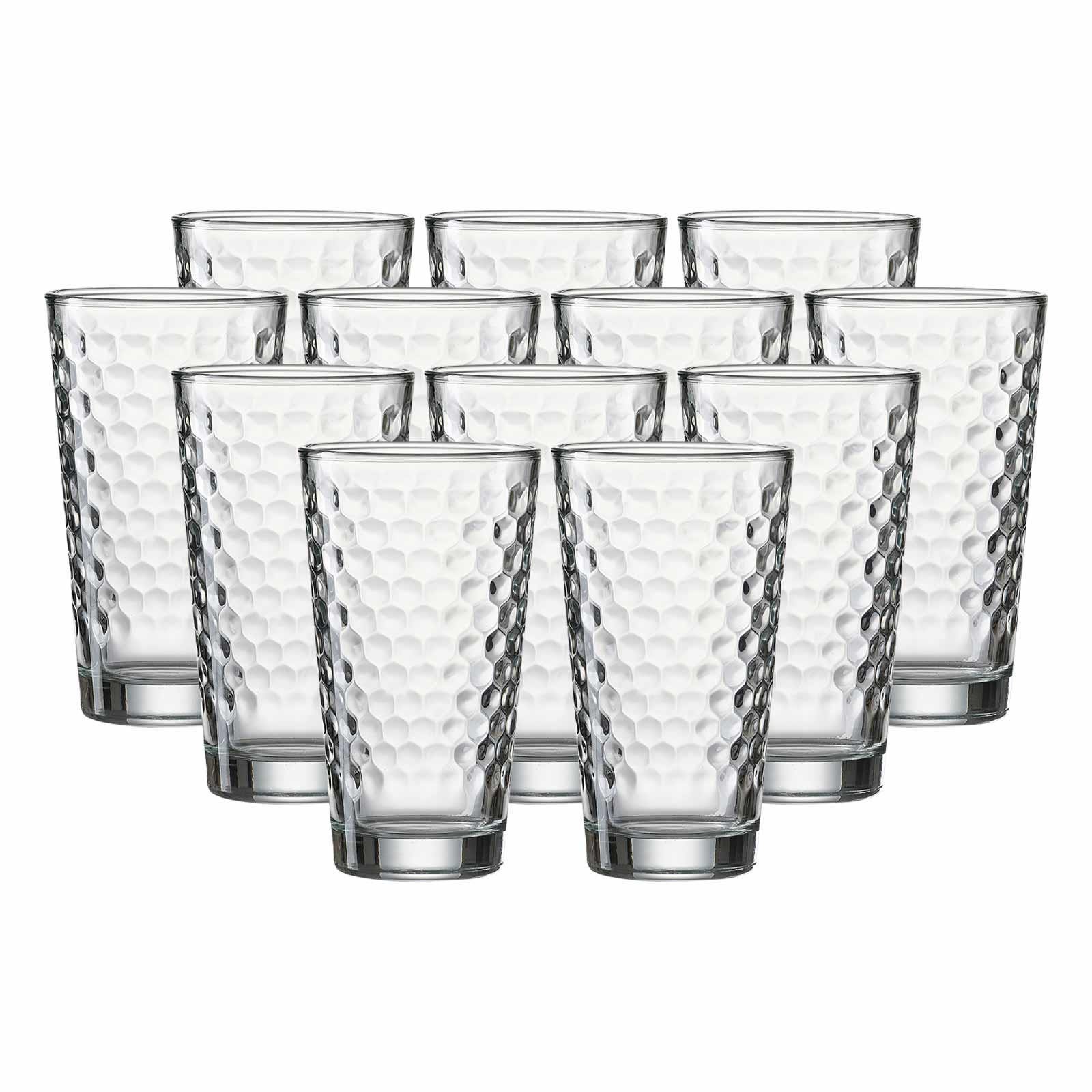 Ritzenhoff & Breker Longdrinkglas Favo Longdrinkgläser 400 ml 12er Set, 12-tlg., Glas