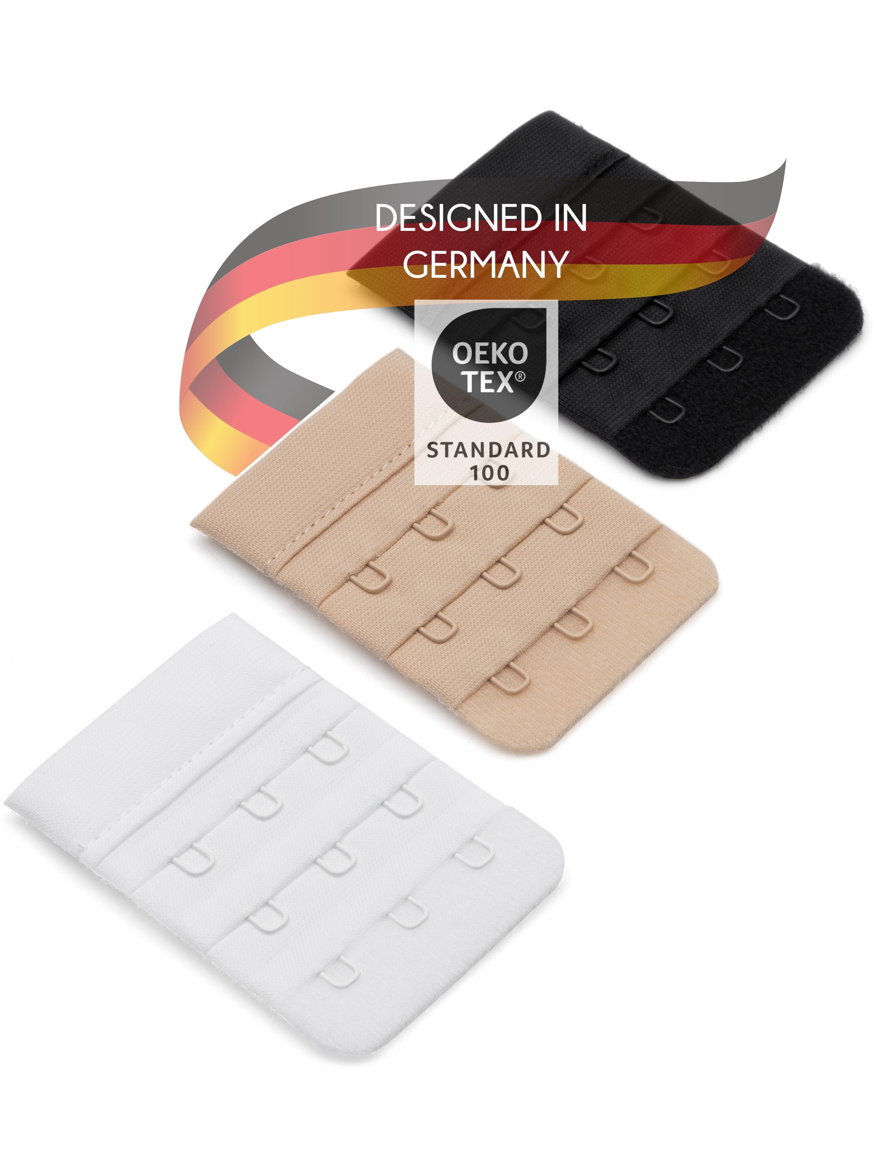 Herzmutter BH-Verlängerung 3er Haken - BH-Erweiterung - Mehrerpack (3 St)