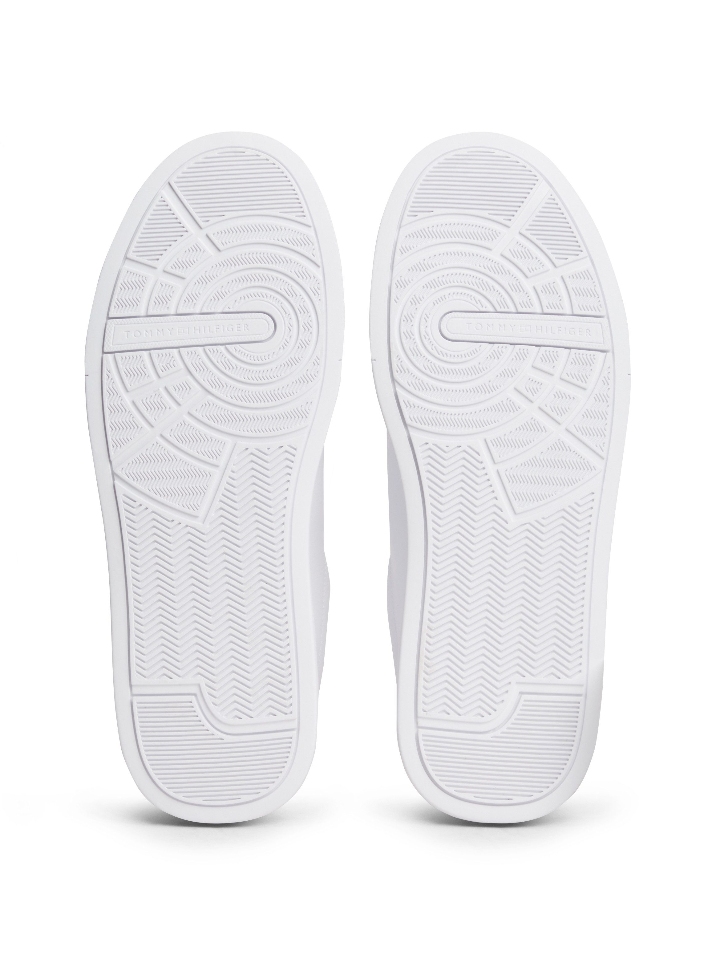 Tommy Hilfiger TH COURT LTH DETAIL ESS Sneaker Freizeitschuh, Halbschuh, Schnürer mit Logoschriftzügen