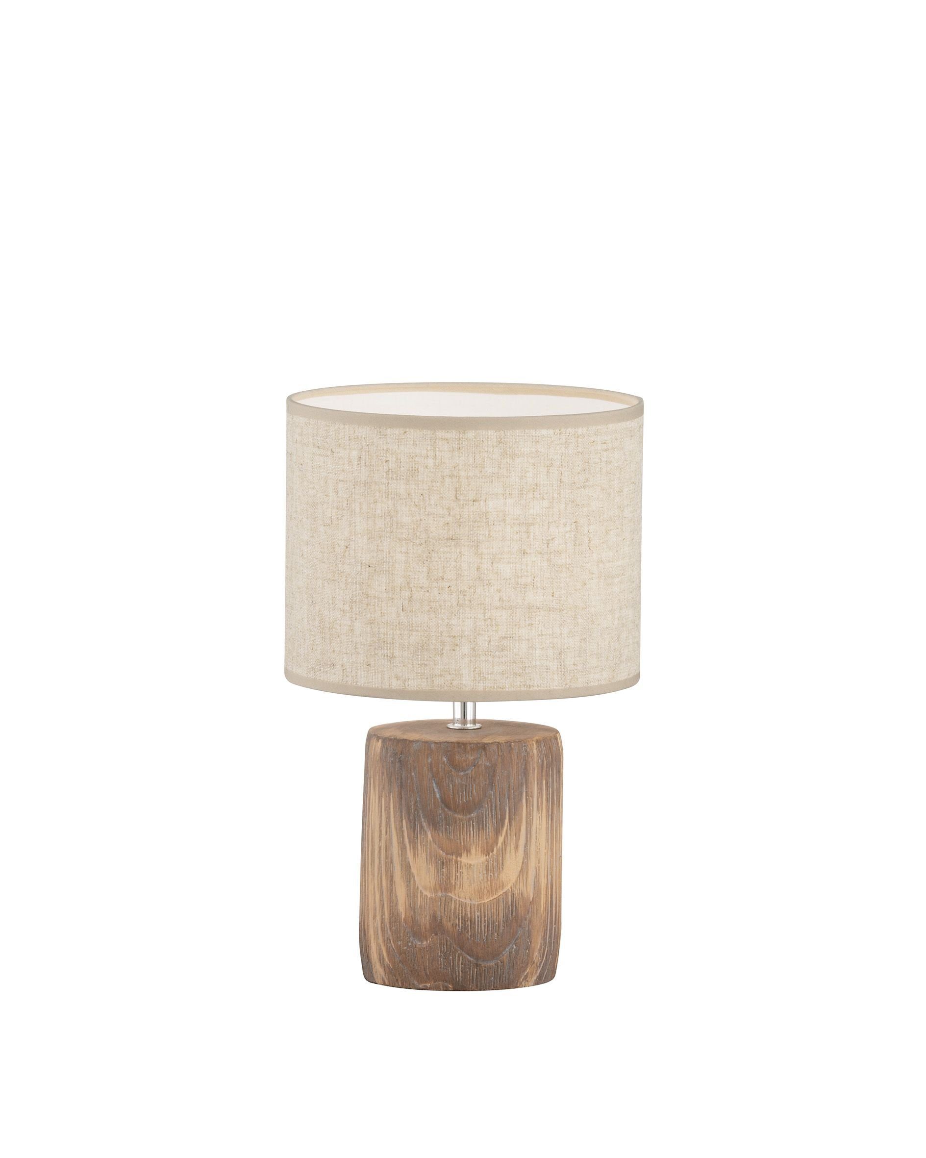 FISCHER & HONSEL Tischleuchte FISCHER & HONSEL Tischleuchte MALIK DH 20x35 cm braun Tischlampe