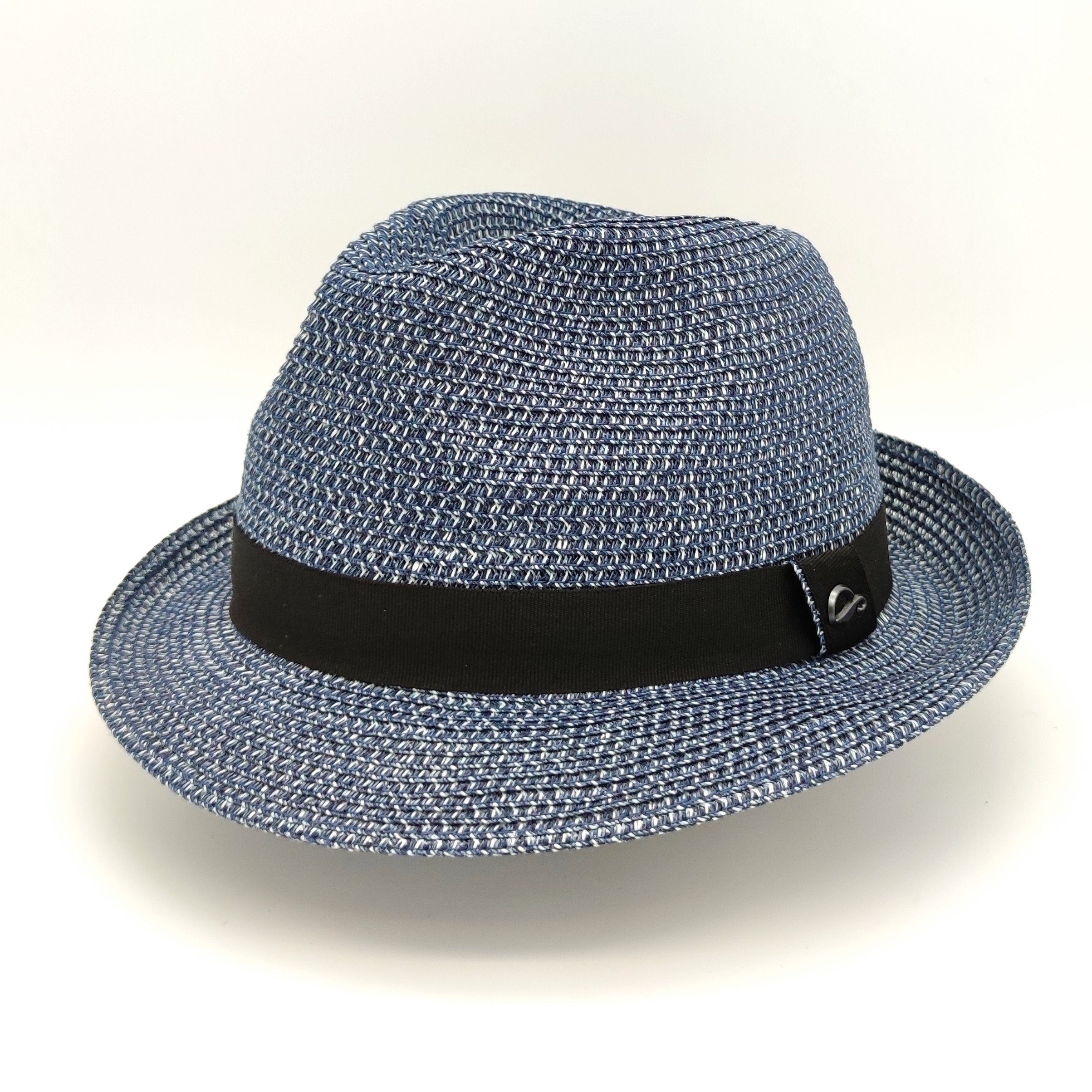 Göttmann Strohhut Harrison Trilby blau