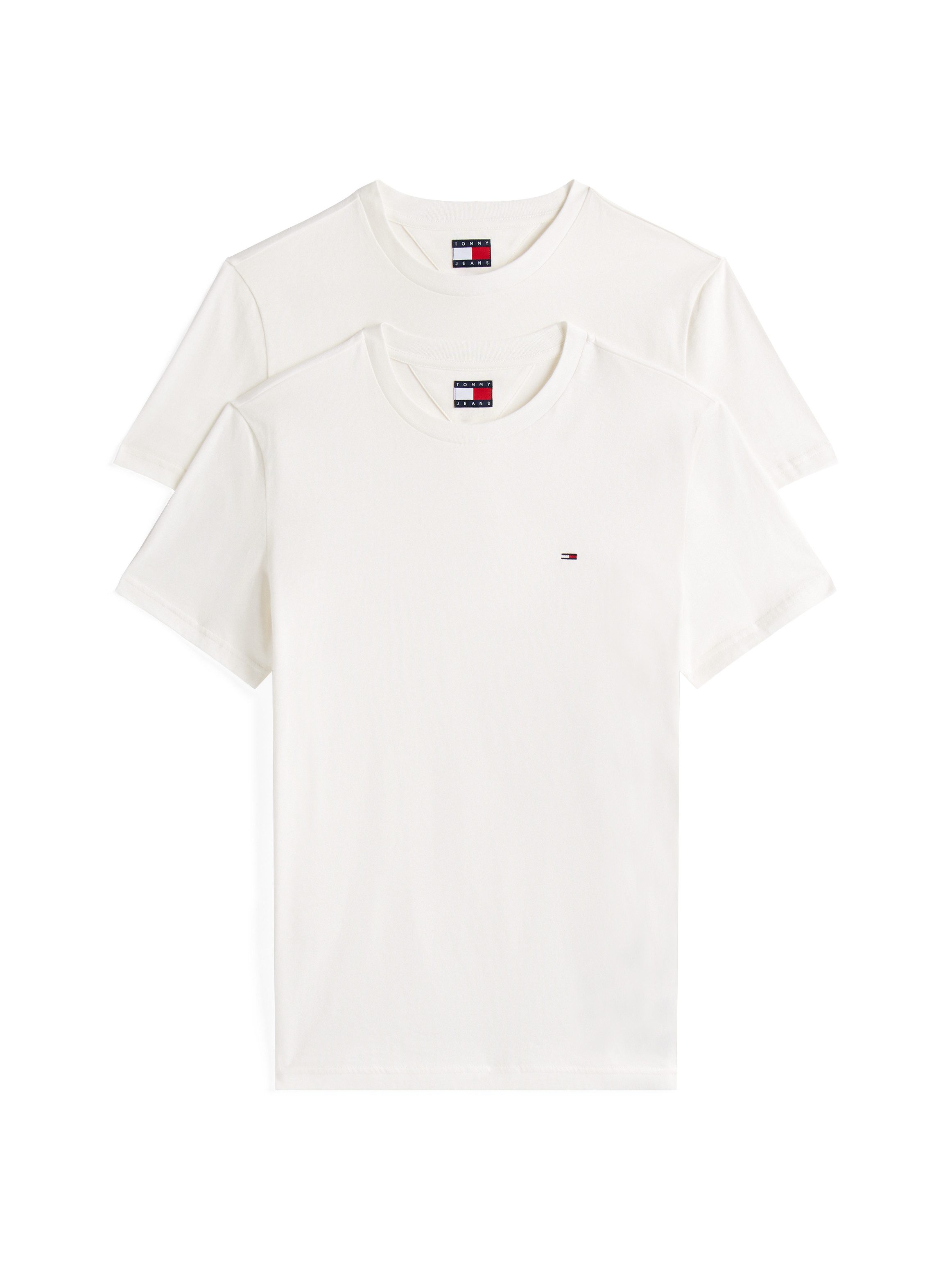 Tommy Jeans Rundhalsshirt TJM XSLIM 2PACK JERSEY TEE EXT (Packung, 2er-Pack günstig online kaufen