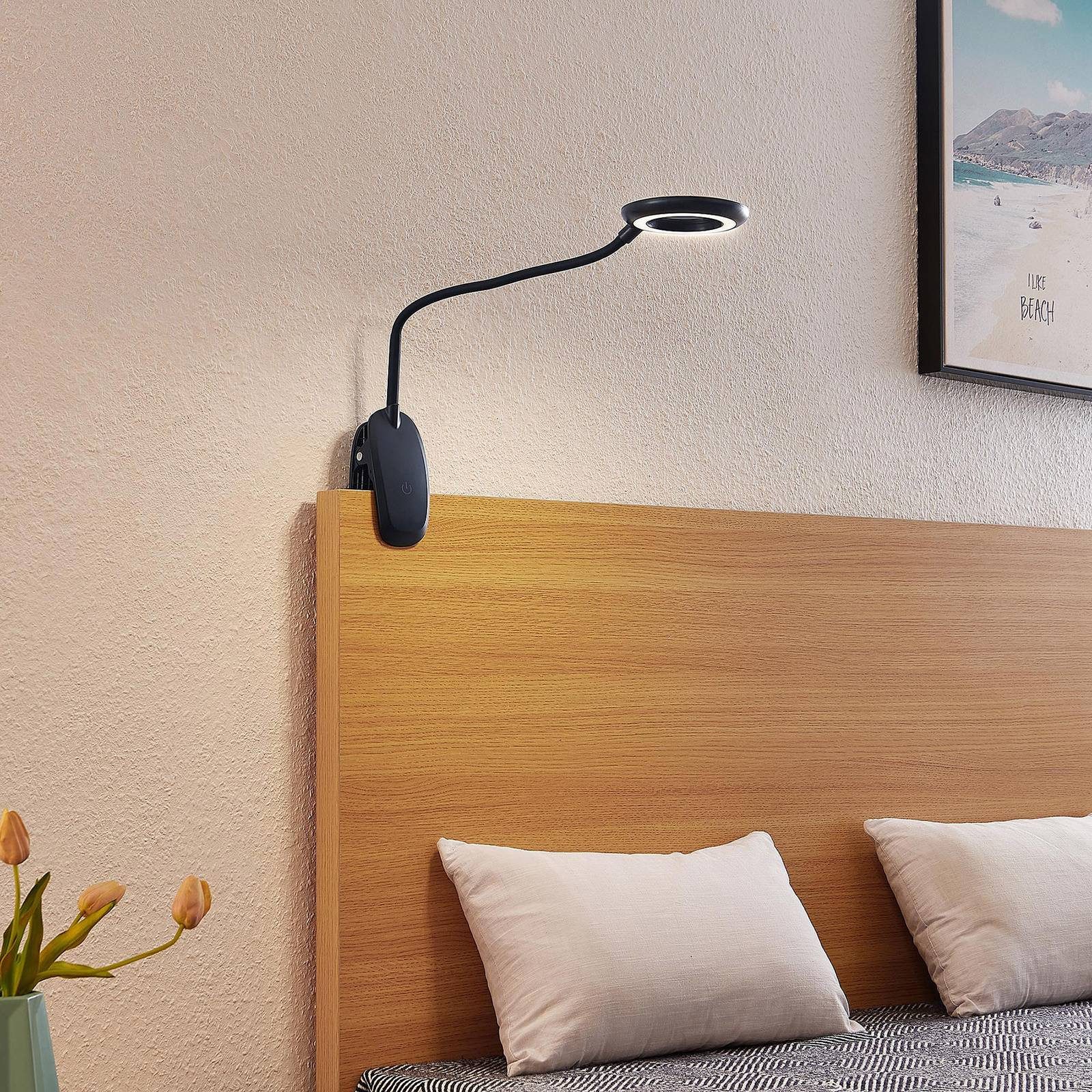 Prios Klemmleuchte Harumi, Enthalten, 1 x 4 W LED, universalweiß