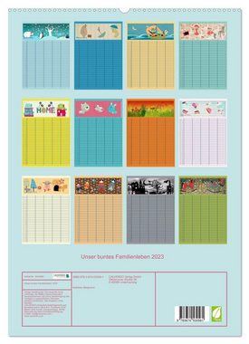 CALVENDO Wandkalender Unser buntes Familienleben (Premium, hochwertiger DIN A2 Wandkalender 2023, Kunstdruck in Hochglanz)
