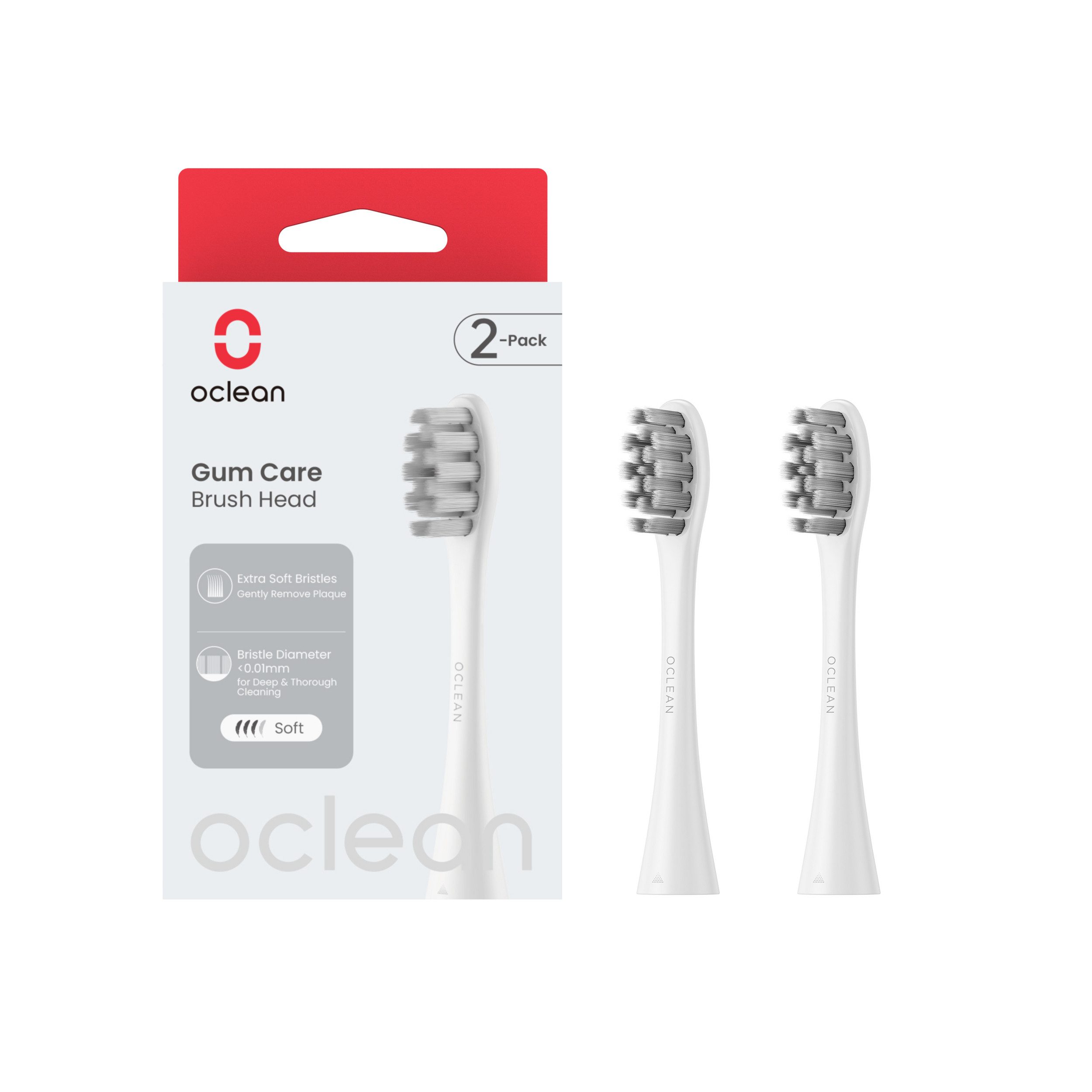 Oclean Aufsteckbürste Oclean Gum Care 2 pack Weiß