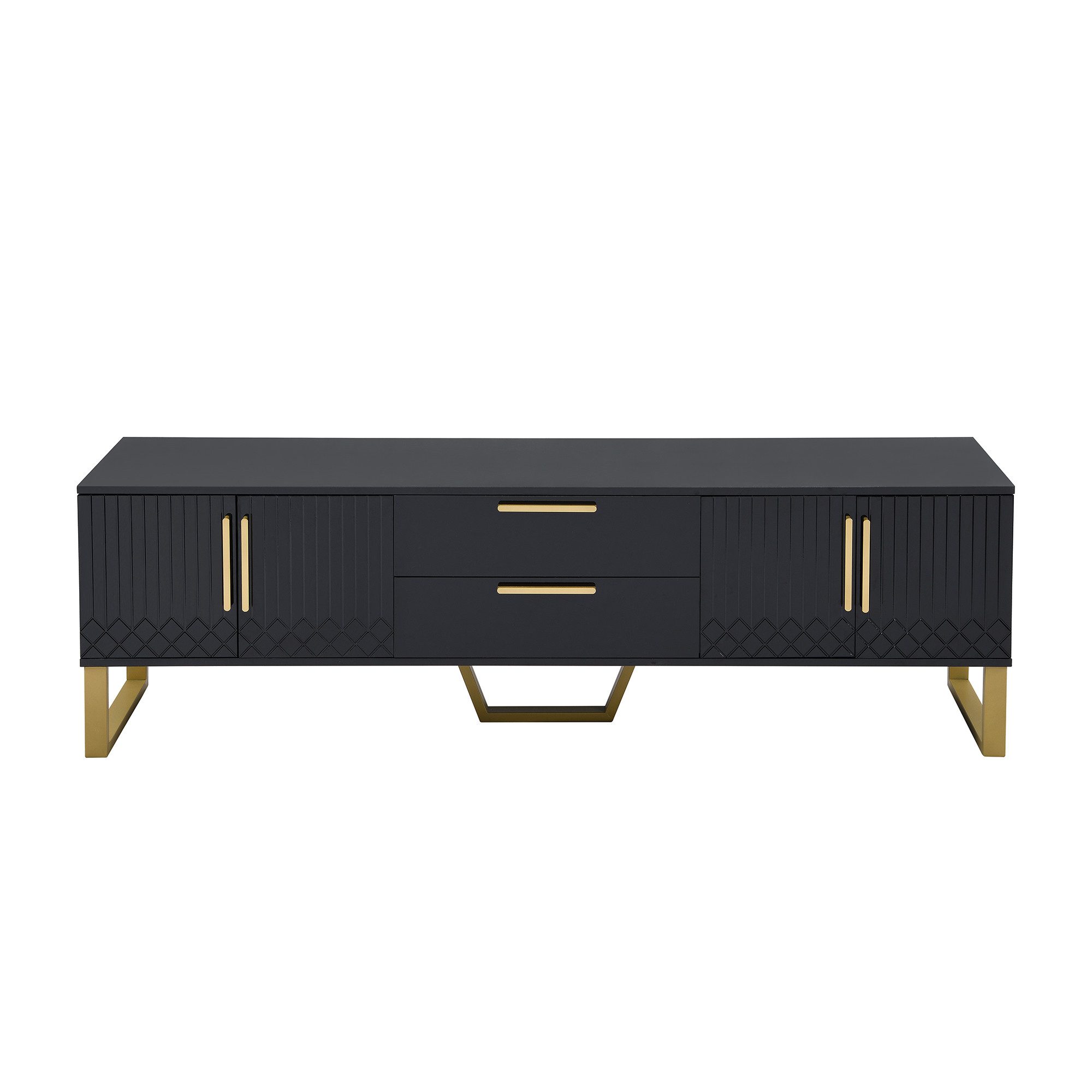 OKWISH TV-Schrank High-Gloss TV-Schrank mit kunstvollen günstig online kaufen