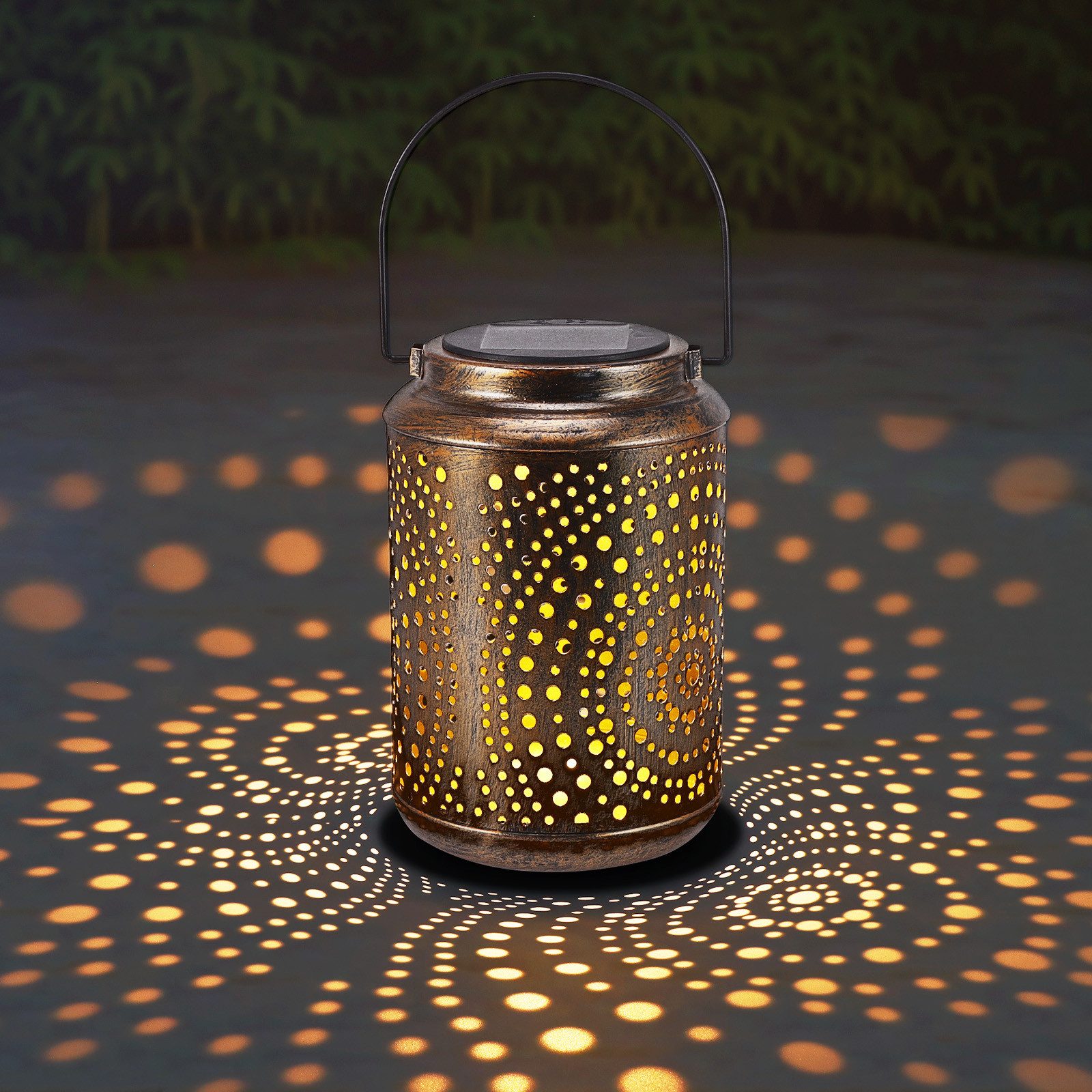 BlingBin LED Solarleuchte Solarlampen Solar Metall günstig online kaufen