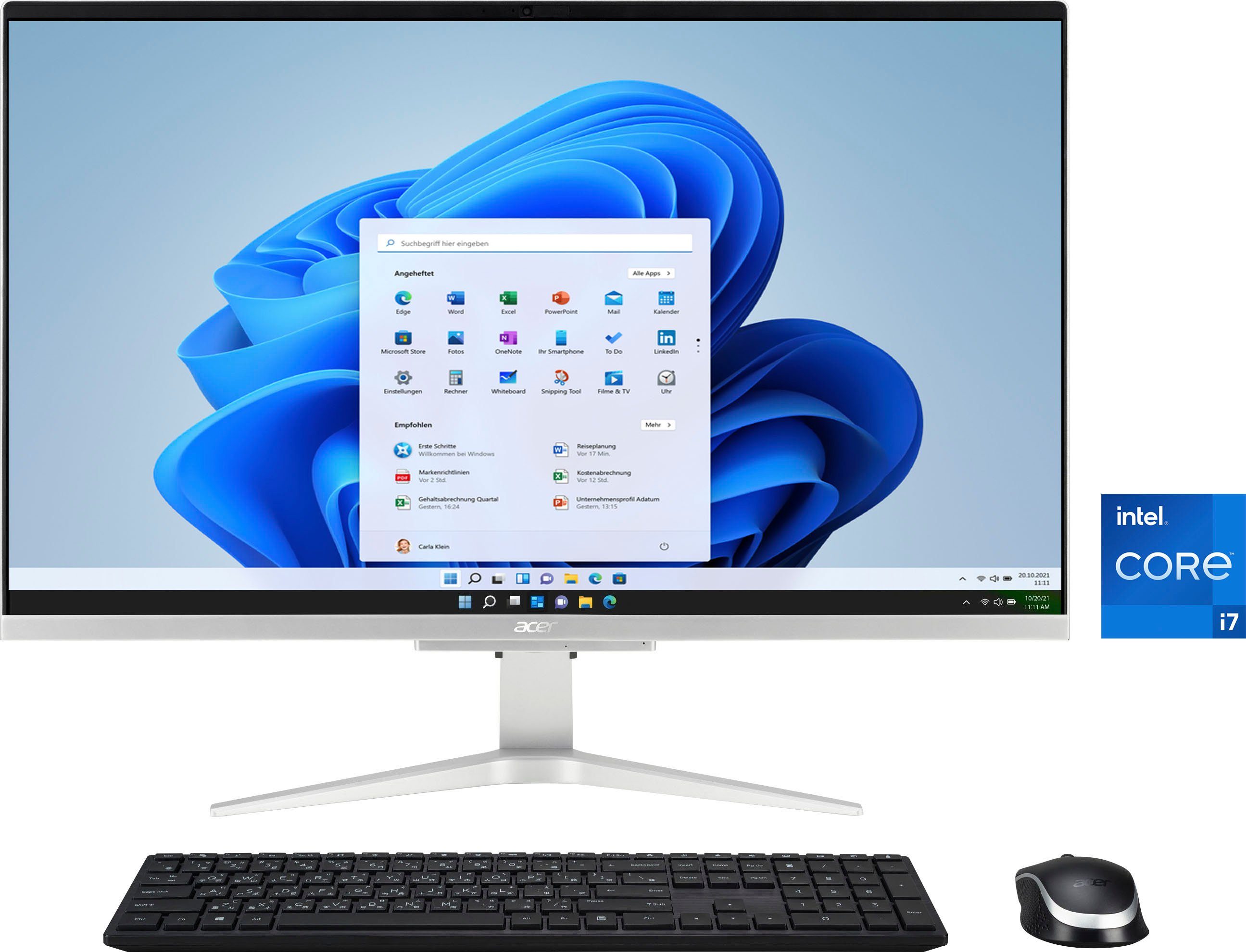 Acer Aspire C27-1655 All-in-One PC (27 Zoll, Intel® Core i7 1165G7, Iris Xe  Grafik, 16 GB RAM, 1024 GB SSD)