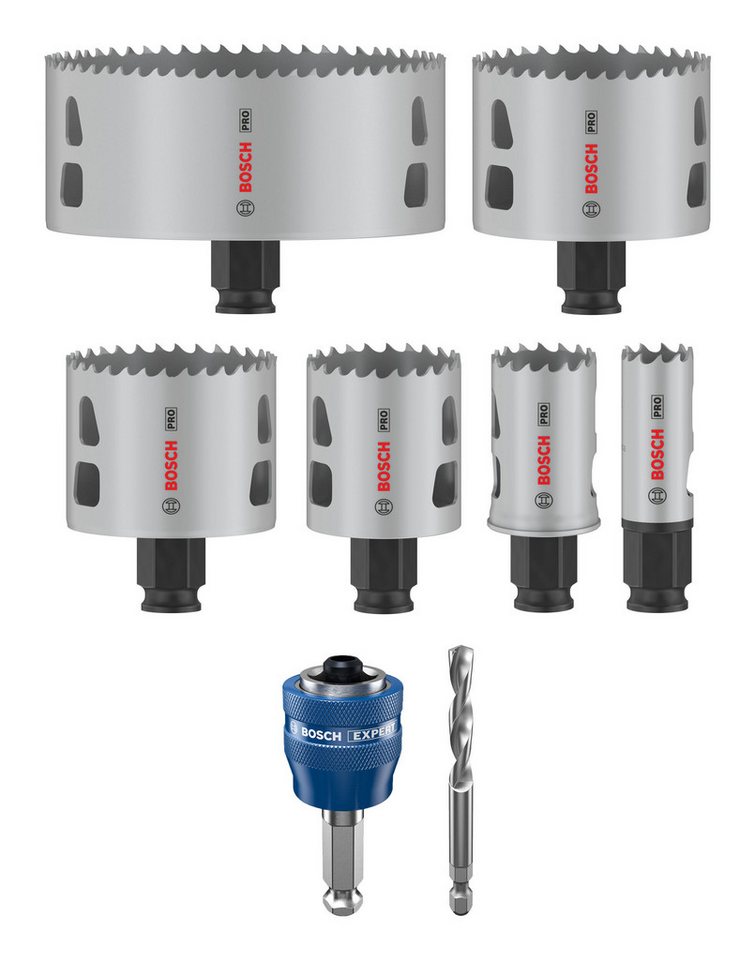 Thumbnail - BOSCH Lochsäge Pro Multi Material, 8 Teile, Power Change Plus Set, 20 - 114 mm, 8-teilig
