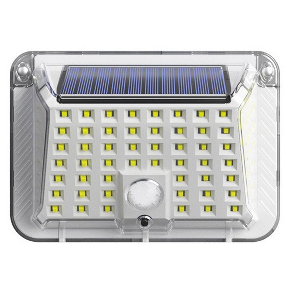 GelldG LED Wandleuchte Solarleuchten Außenleuchte, mit Reflektor,  Weitwinkel, Bewegungsmelder