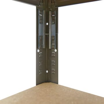 shelfplaza Schwerlastregal PROFI, 230x50x30cm grau, 7 Böden, Werkstattregal oder Lagerregal