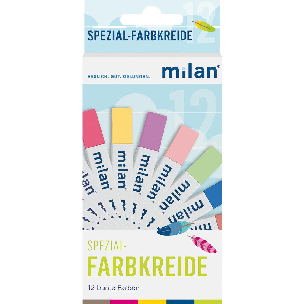 Eberhard Faber Malkreide Spezial-Farbkreide - 12 Sticks - ca. 8 x 1,2 x 1,2, (12-tlg)