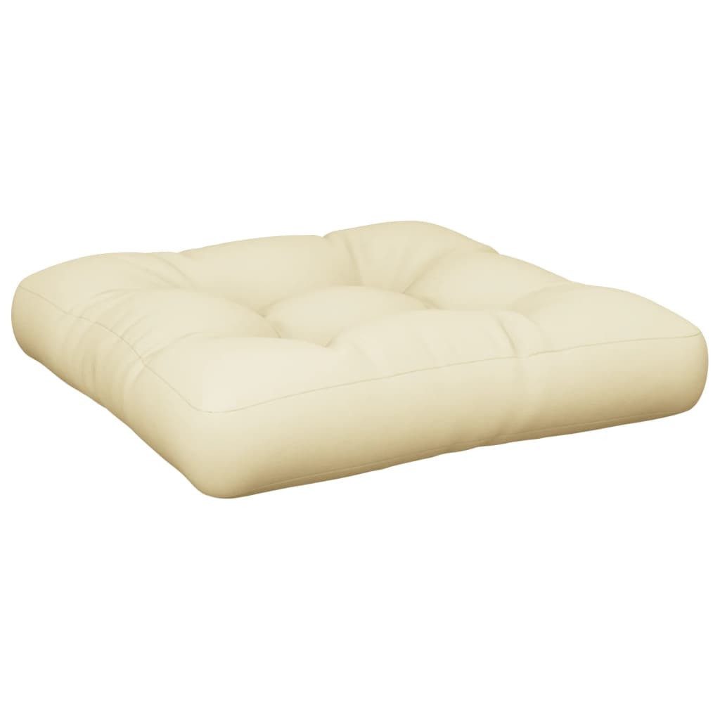 vidaXL Sitzauflage Palettenkissen Creme 50x50x12 cm günstig online kaufen