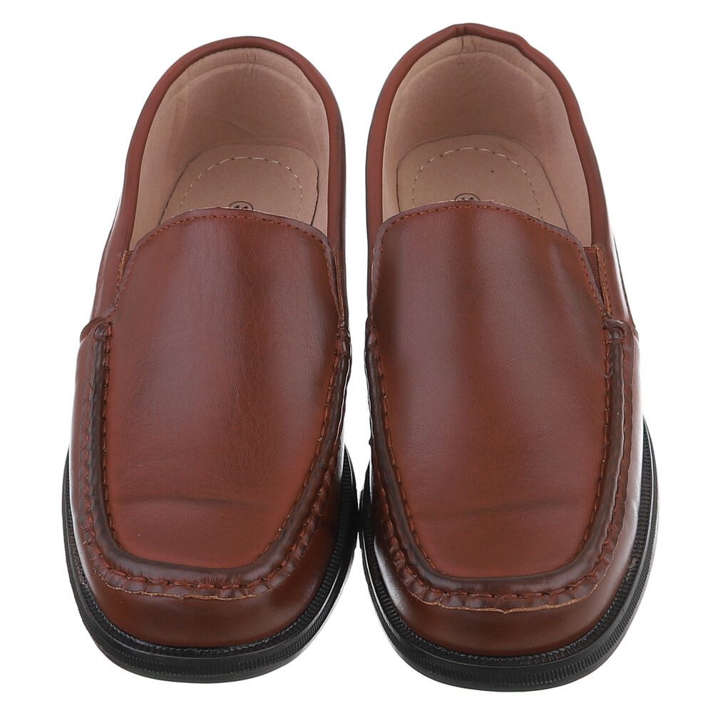 Coolwalk Eleganter Herrenschuh aus Kunstleder für Alltag und Freizeit Slipper (89858841) Blockabsatz Slipper in Braun – Bild 4 von 5