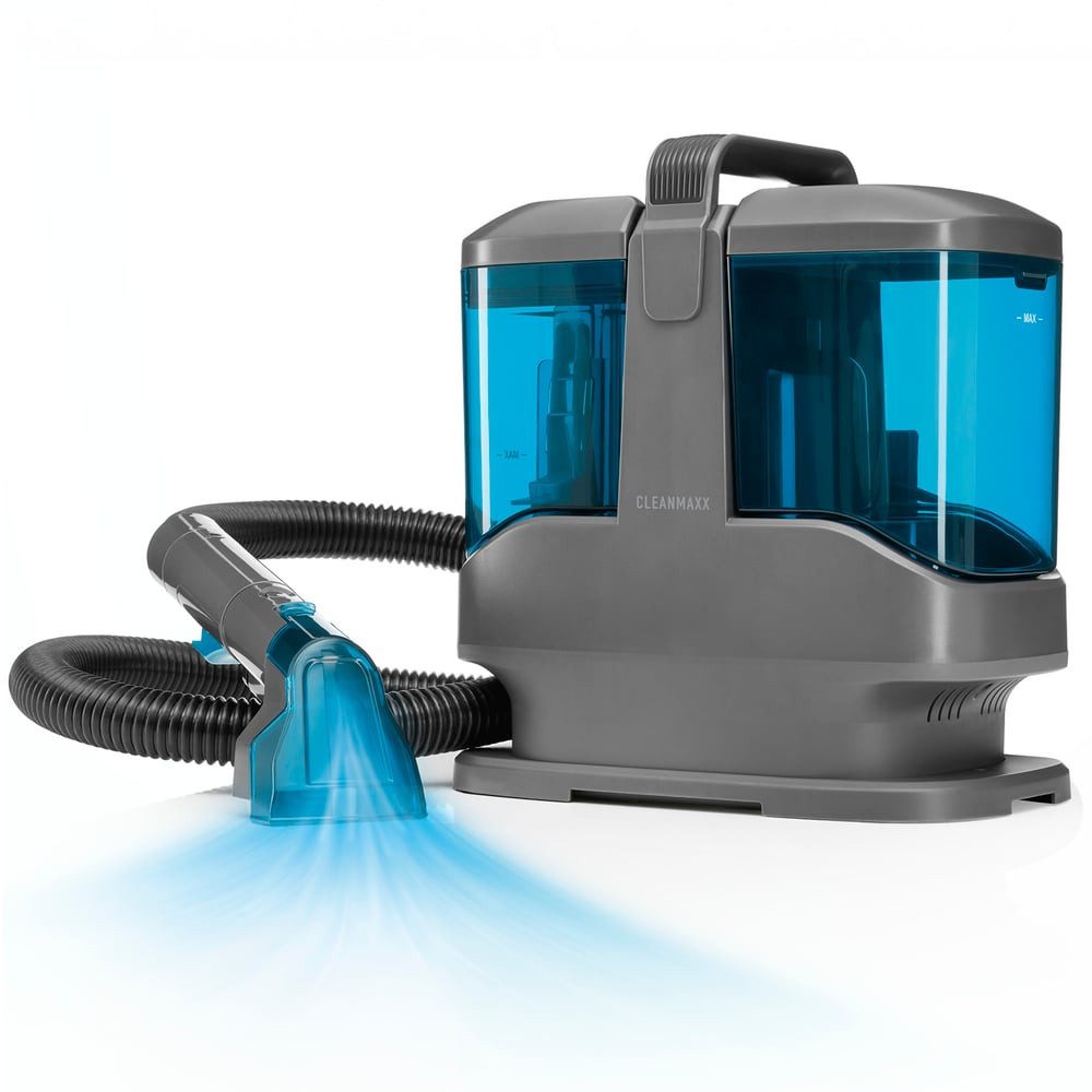 CLEANmaxx Teppichreinigungsgerät Polsterreiniger Gerät Kompakt Pro - Nasssauger & Teppichreiniger in 1, 450 W, 13 kPa Waschsauger Sofa Reiniger - Teppich Reinigungsgerät + Dual-Tank