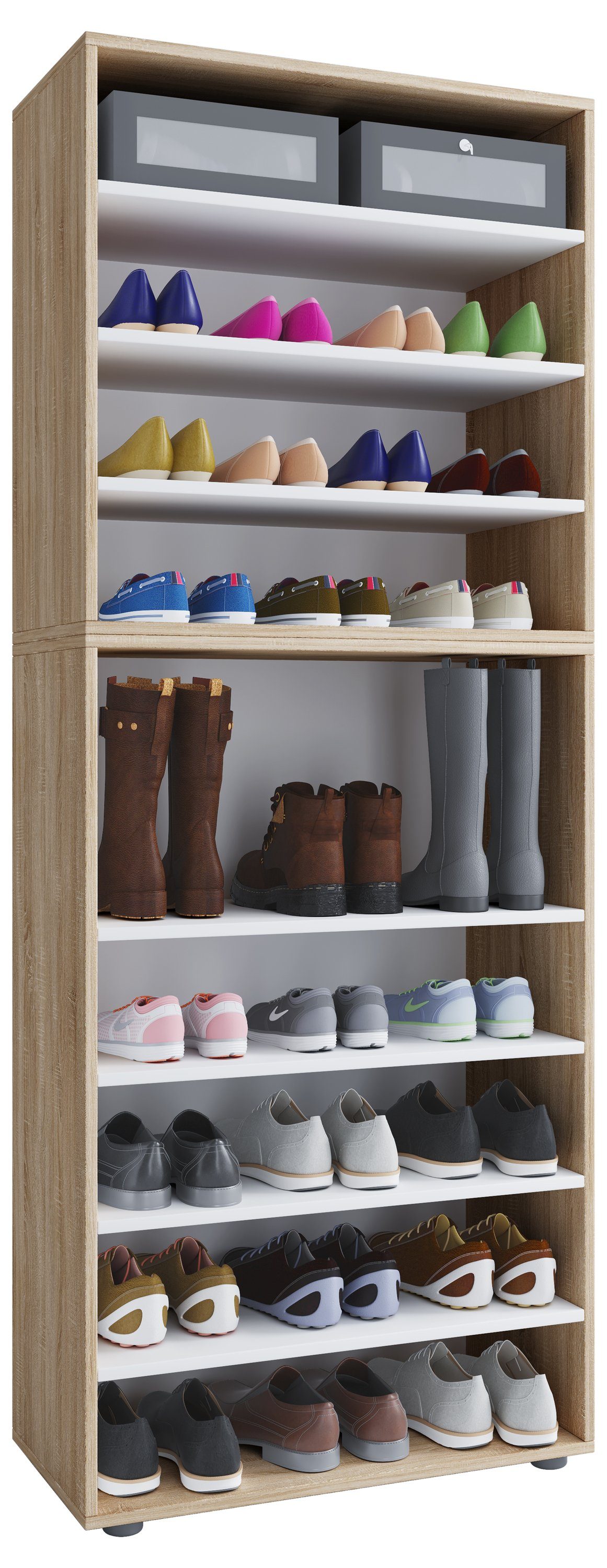 VCM Schuhschrank XXL Holz Großer Schuhschrank günstig online kaufen