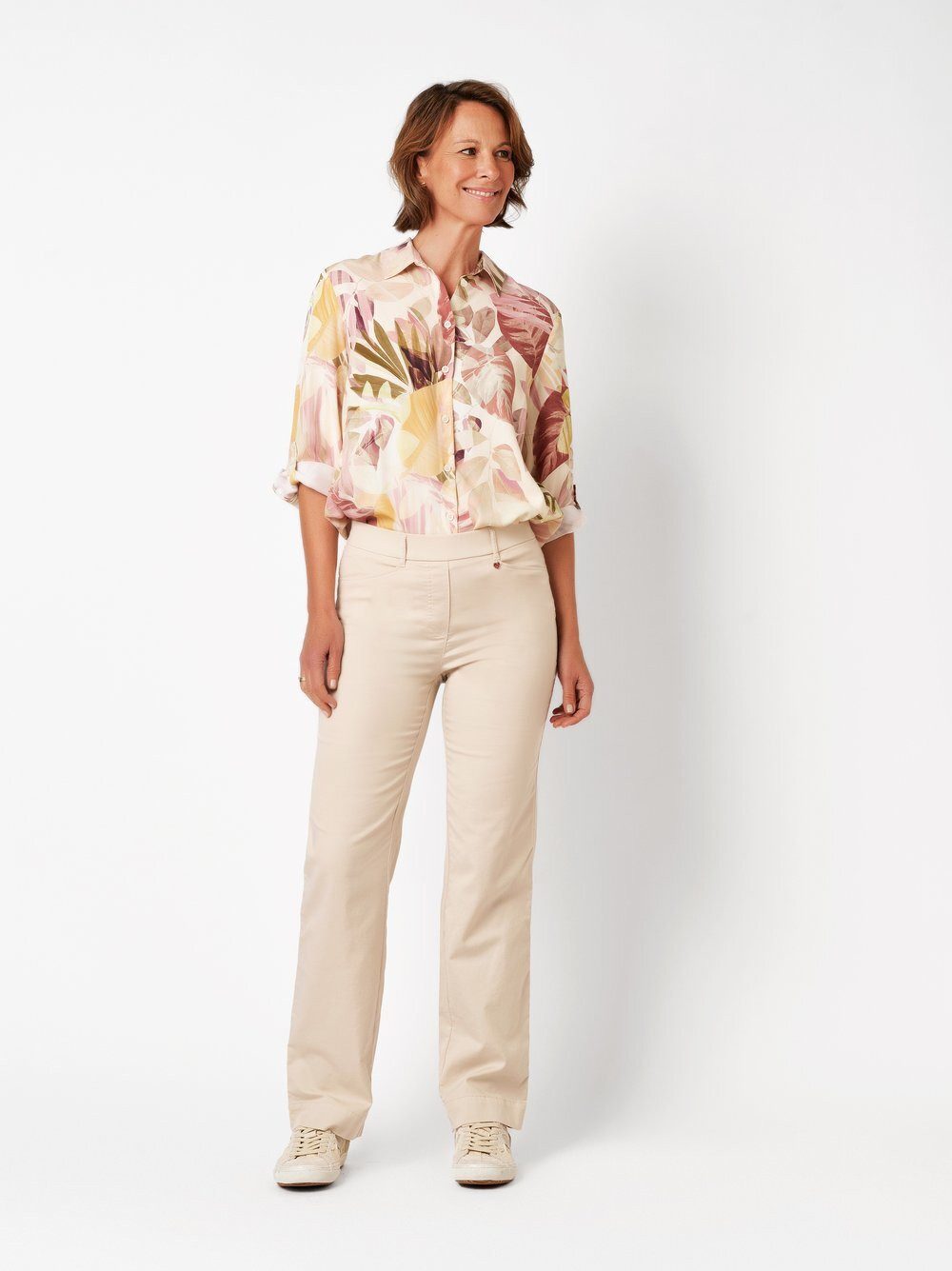 Relaxed by TONI Palazzohose Scarlet Wide aus Baumwoll-Satin