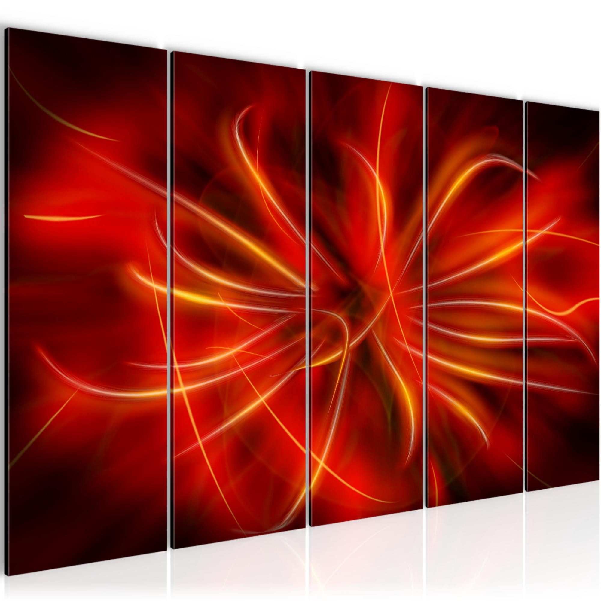 Runa Art Wandbild Bild Abstrakt auf Vlies Leinwand Wanddekoration Schlafzimmer 100056a, 150L x 60B cm