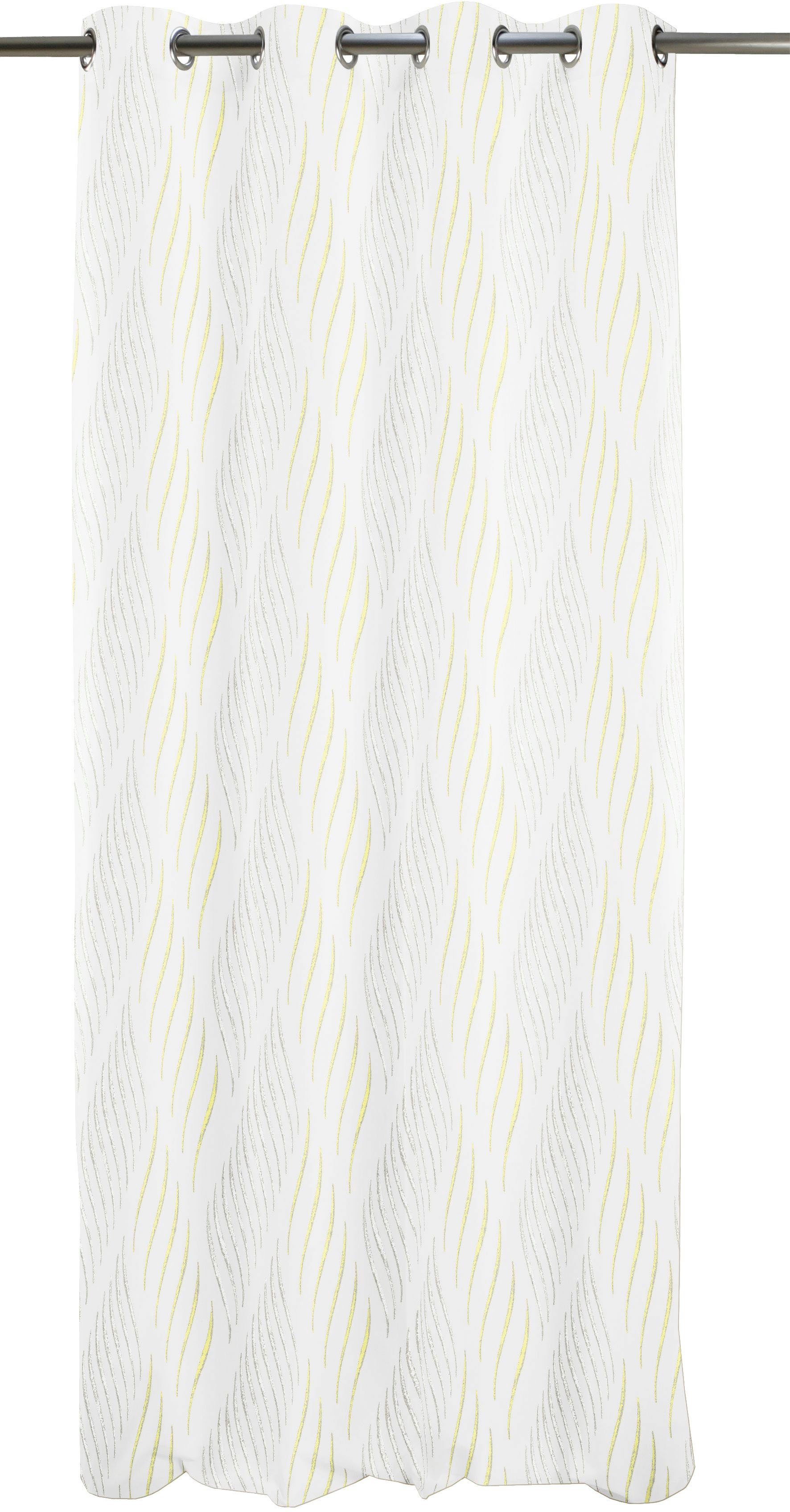 APELT Gardine Poesia (1 St), Ösen, halbtransparent, Ausbrenner, HxB: 245x122