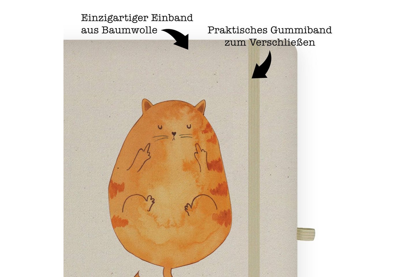Thumbnail - Mr. & Mrs. Panda Notizbuch Katze Frühaufsteher - Transparent - Geschenk, Kater, Katzenprodukte, Mr. & Mrs. Panda, Langle...