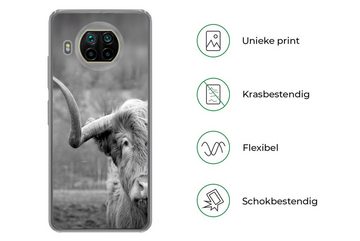 MuchoWow Handyhülle Schottischer Highlander - Kuhkopf - Landschaft - Natur - Kuh, Phone Case, Handyhülle Xiaomi Mi 10T Lite, Silikon, Schutzhülle