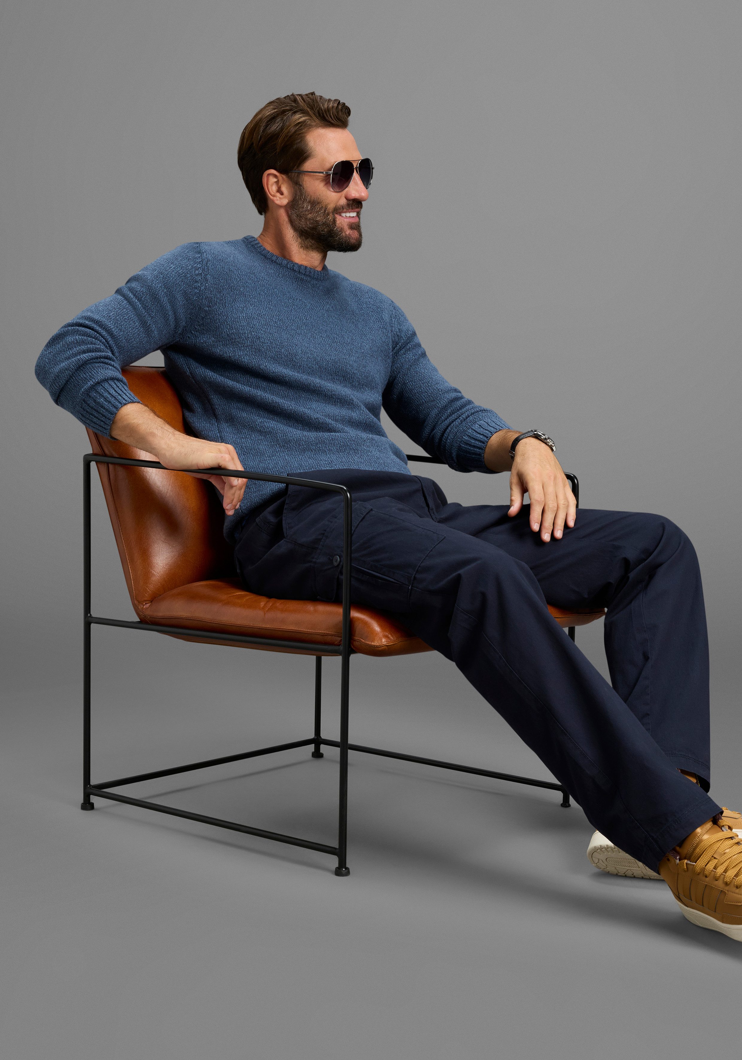 Man's World Rundhalspullover Neue Kollektion! in günstig online kaufen