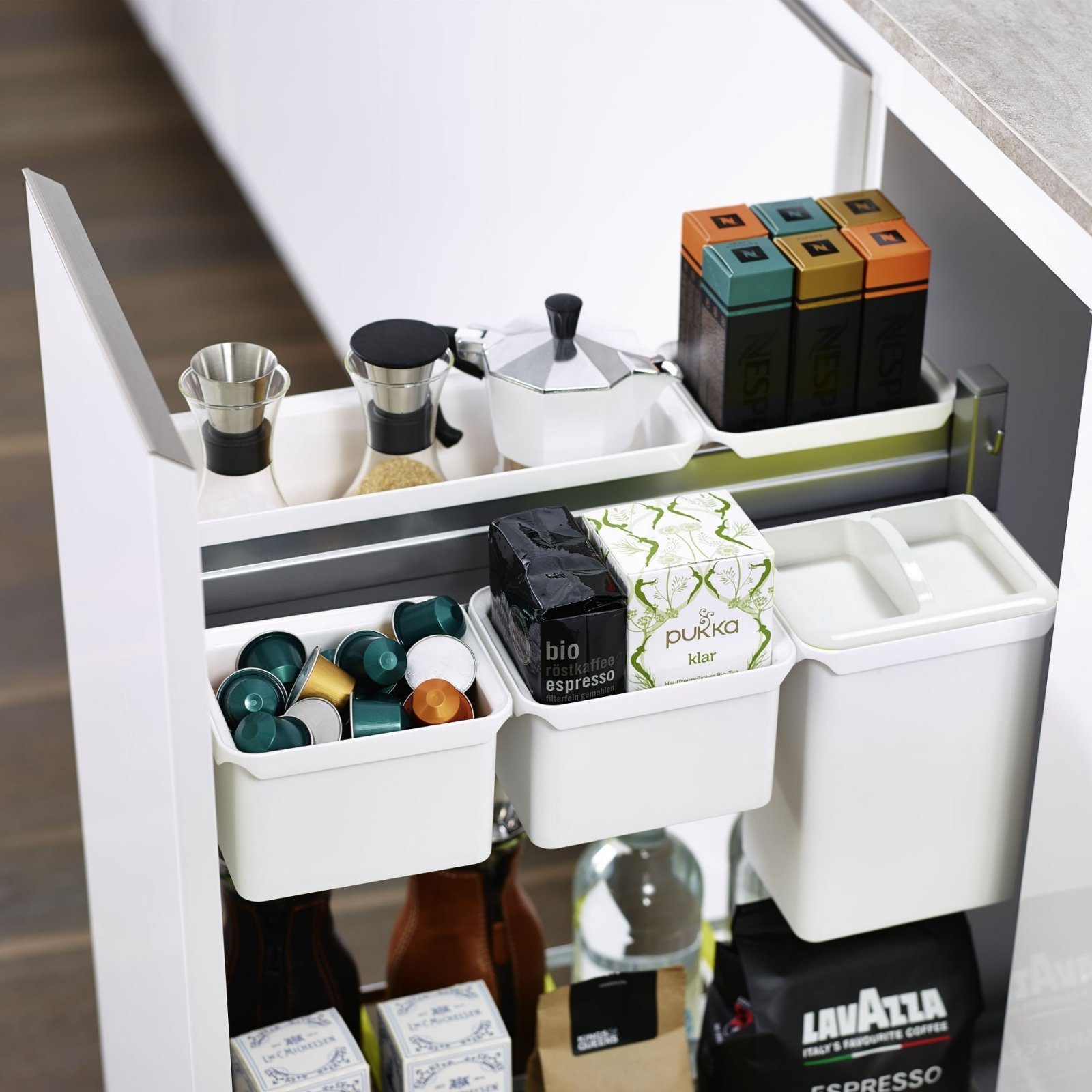 Kesseböhmer Aufbewahrungssystem Kesseböhmer Vorratssdosen / YouboXx für DISPENSA, Kunststoff, für DISPENSA Hochschrank Apothekerauszug