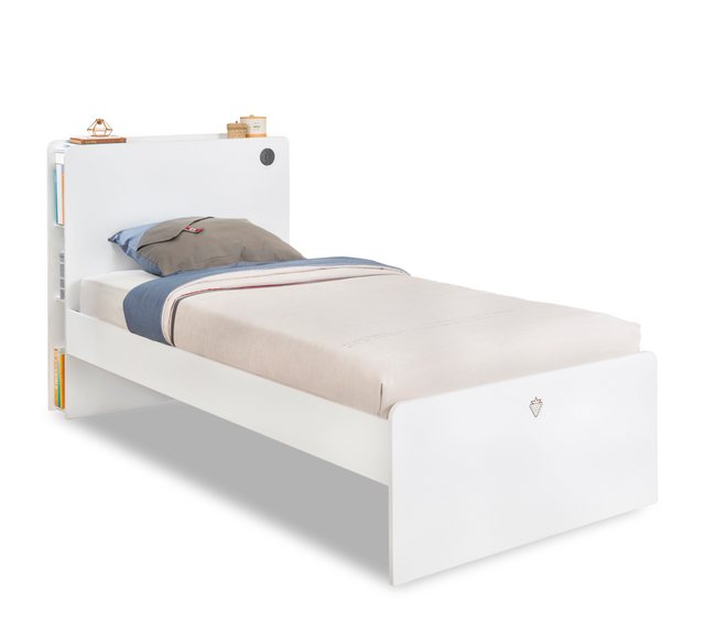 Möbel-Zeit Kinderbett Cilek WHITE Bett, 100x200 cm inklusive USB-Dose am Ko günstig online kaufen
