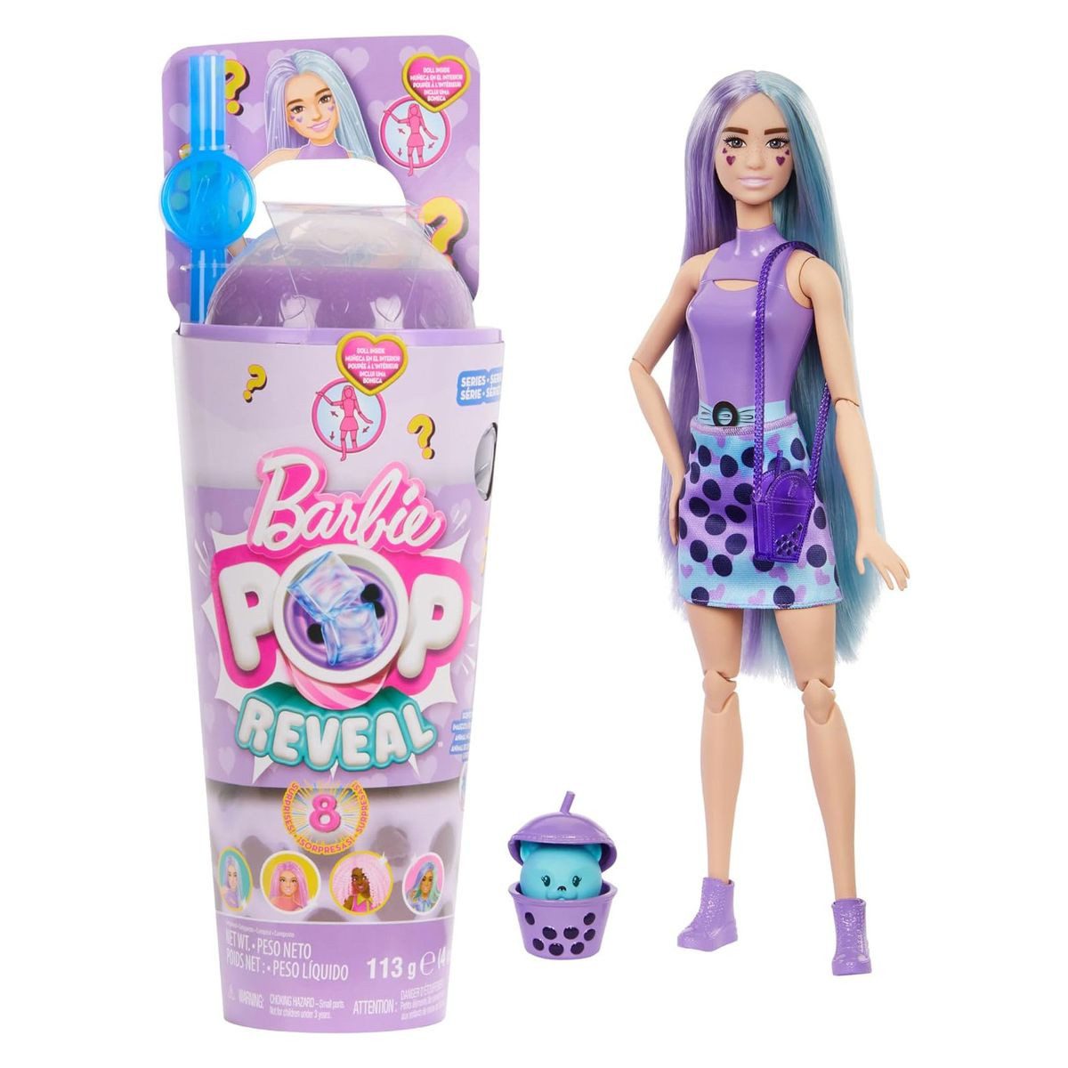 Spielfigur Mattel HTJ19 - Barbie - Pop Reveal - Puppe + 8 Überraschungen, Taro-M