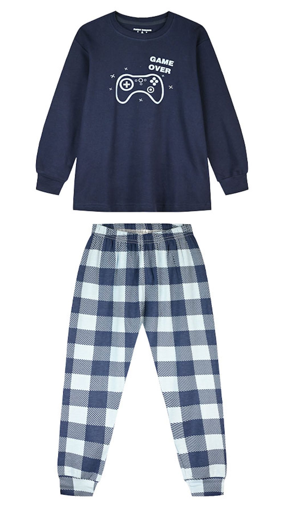 ENERGIERS Pyjama ENERGIERS Jungen Schlafanzug lang Pyjama Game over (2 tlg)