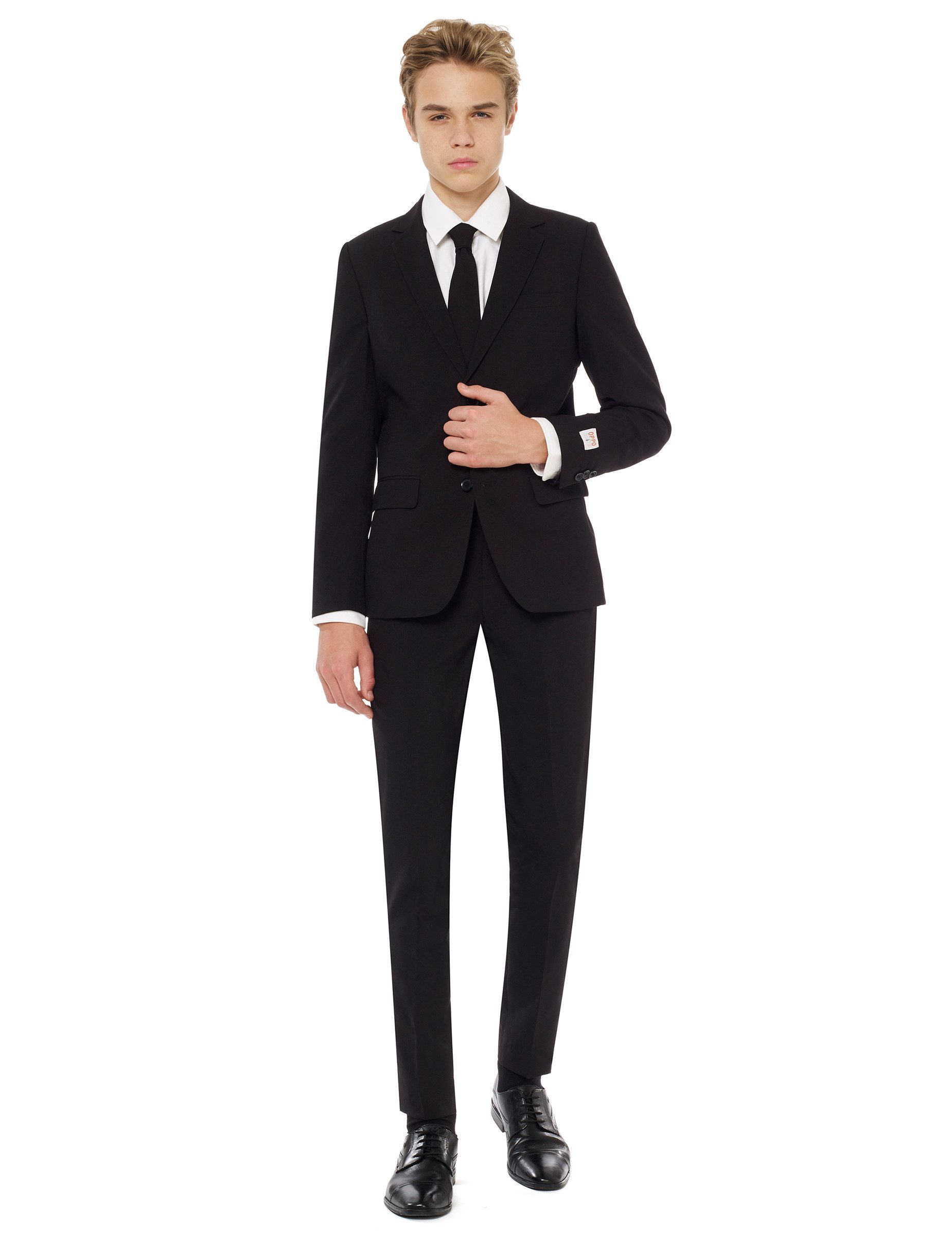 Opposuits Kostüm Mr. Black-Kostüm für Jugendliche Opposuits schwarz