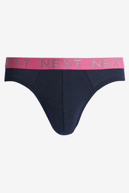 Next Slip Slips mit buntem Bund im Achterpack (8-St)