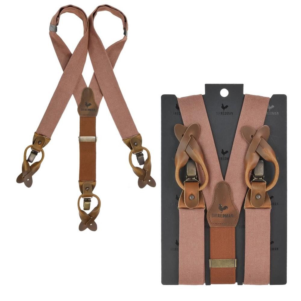 Sir Redman Hosenträger Work Holländer Y-Form Leder, 35mm Trägerbreite, 130c günstig online kaufen