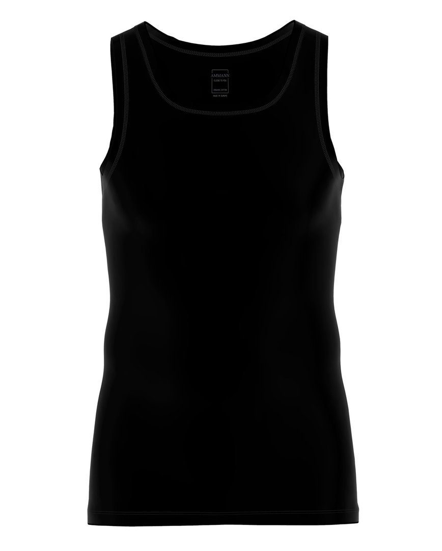 Ammann Unterhemd Close To You Athletic-Shirt (3er Vorteilspack) Black