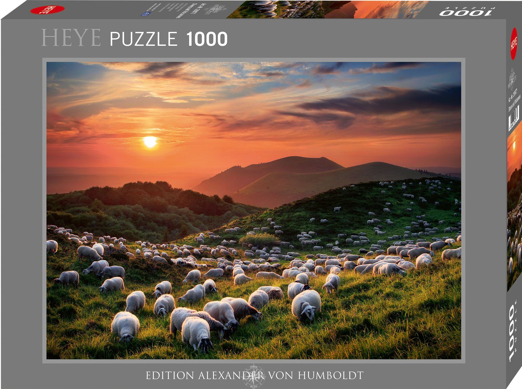 HEYE Puzzle Sheep and Volcanoes /AvH, 1000 Puzzleteile, Made in Germany günstig online kaufen